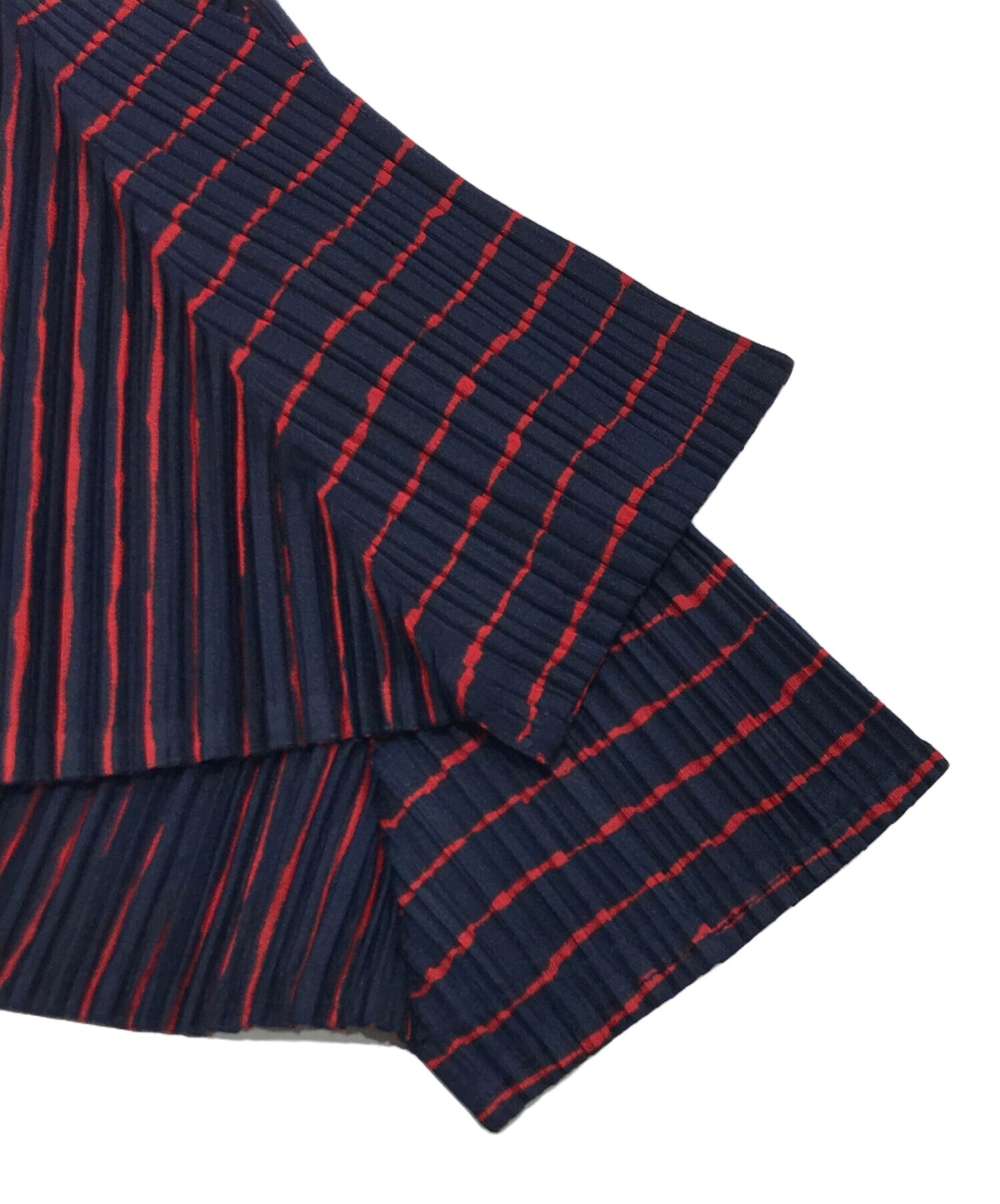 [Pre-owned] PLEATS PLEASE Pleated Striped Cut and Sewn PP96-JK082