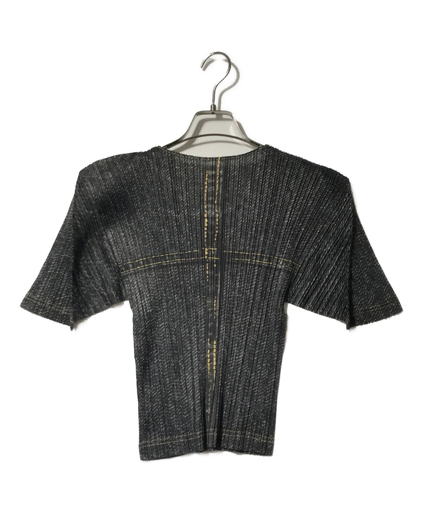 [Pre-owned] PLEATS PLEASE Denim Transfer Pleated Cut and Sewn PP97-JK051