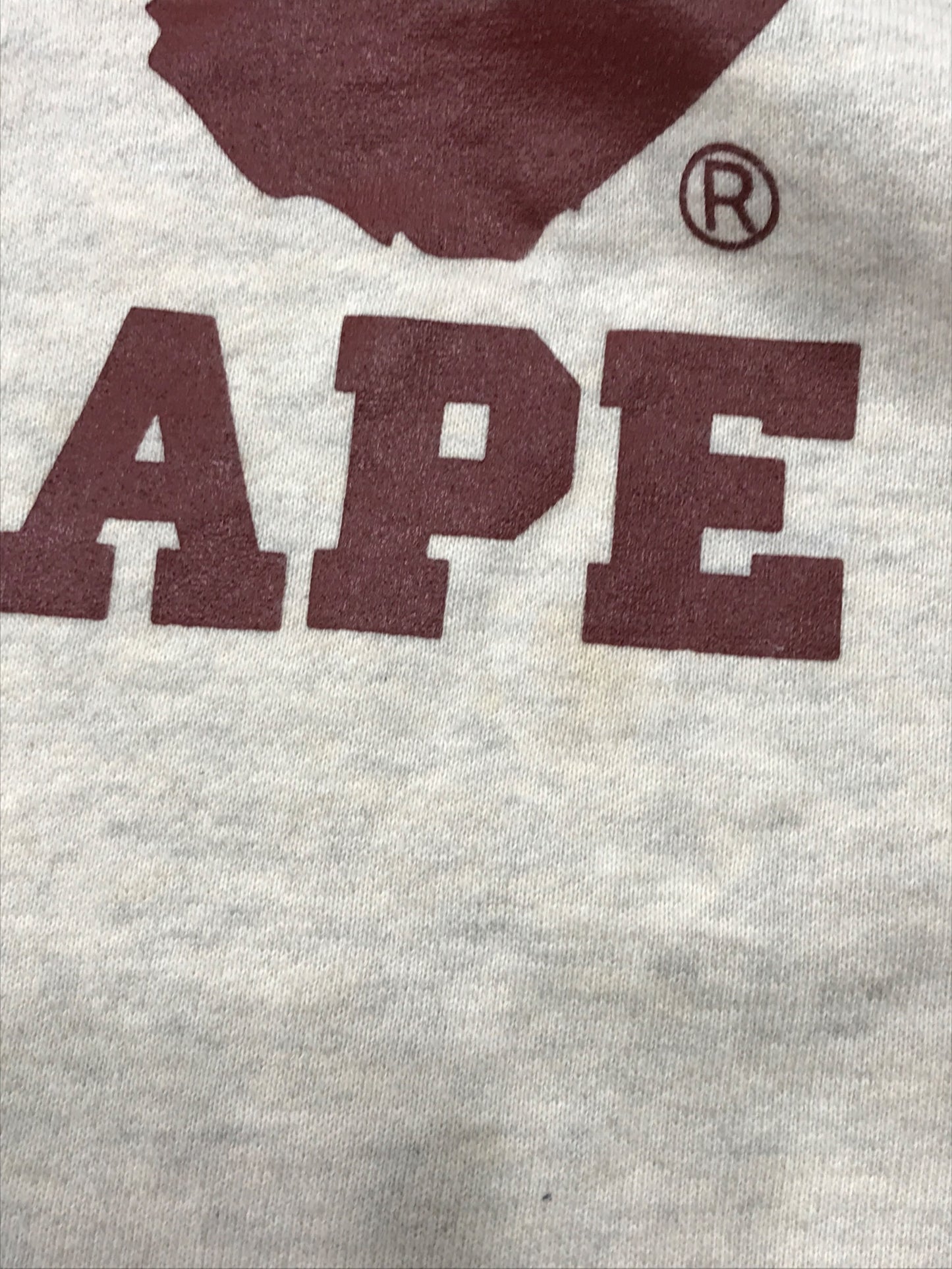 [Pre-owned] A BATHING APE College Logo Print Sweatshirt 001SWF801002X