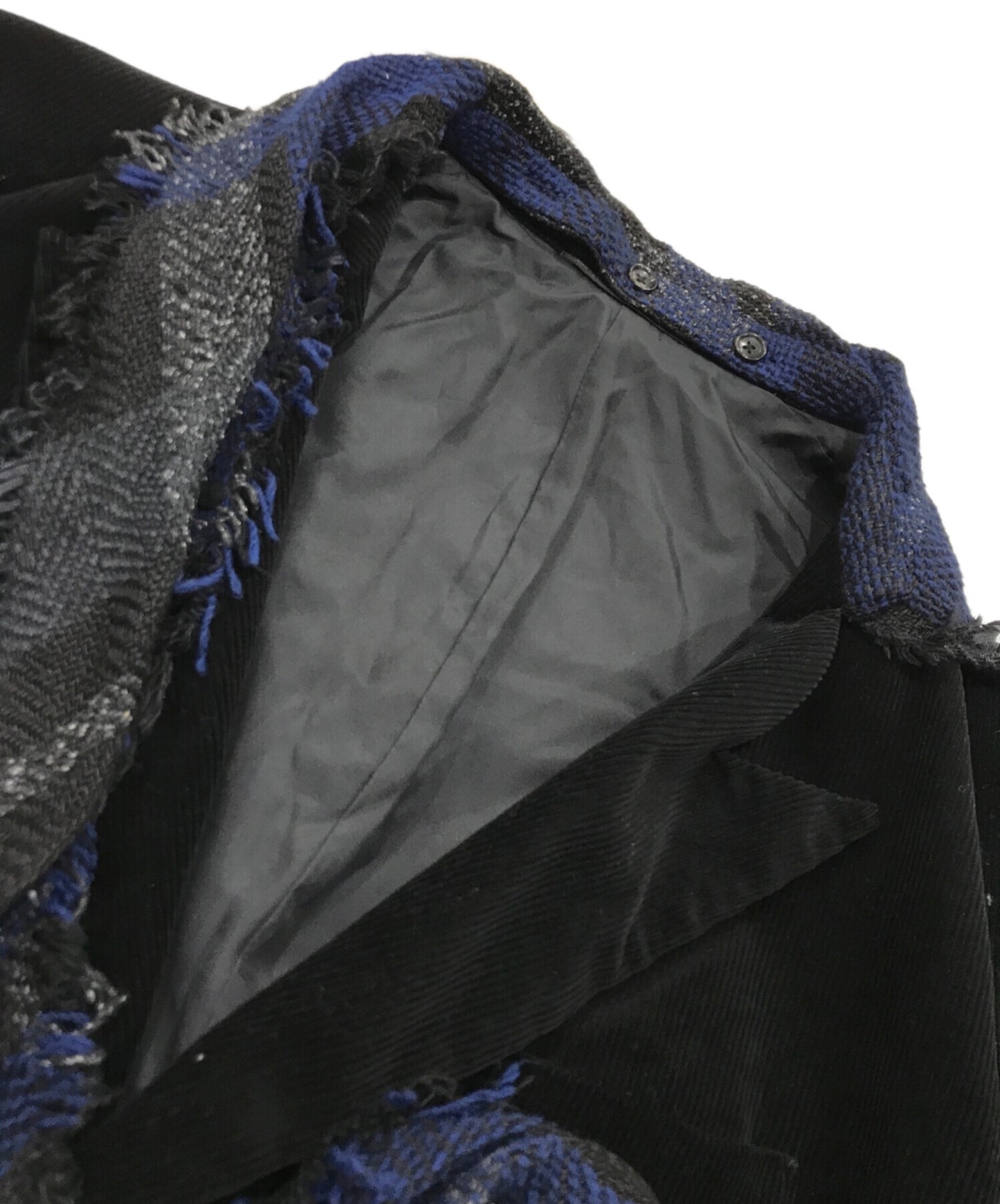 [Pre-owned] Yohji Yamamoto pour homme Jacket Coat with Check Stole /PLAID STOLE JACKET HE-J39-807