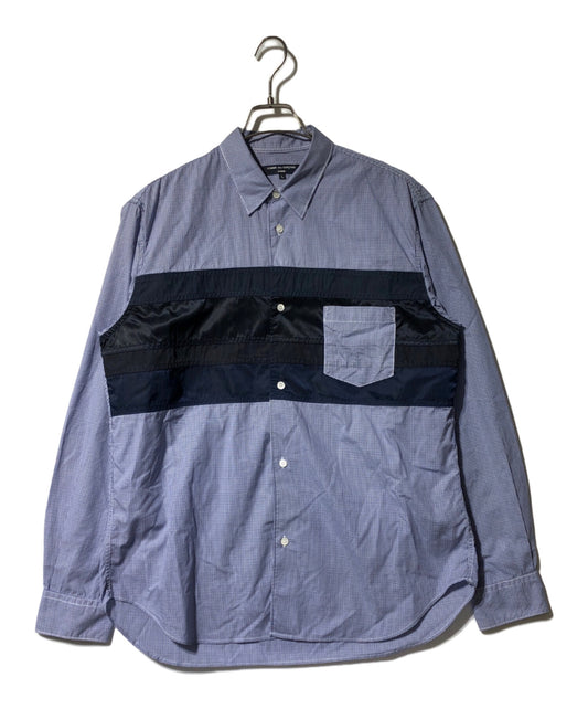 [Pre-owned] COMME des GARCONS HOMME Different Fabric Switched Gingham Check L/S Shirt HF-B006