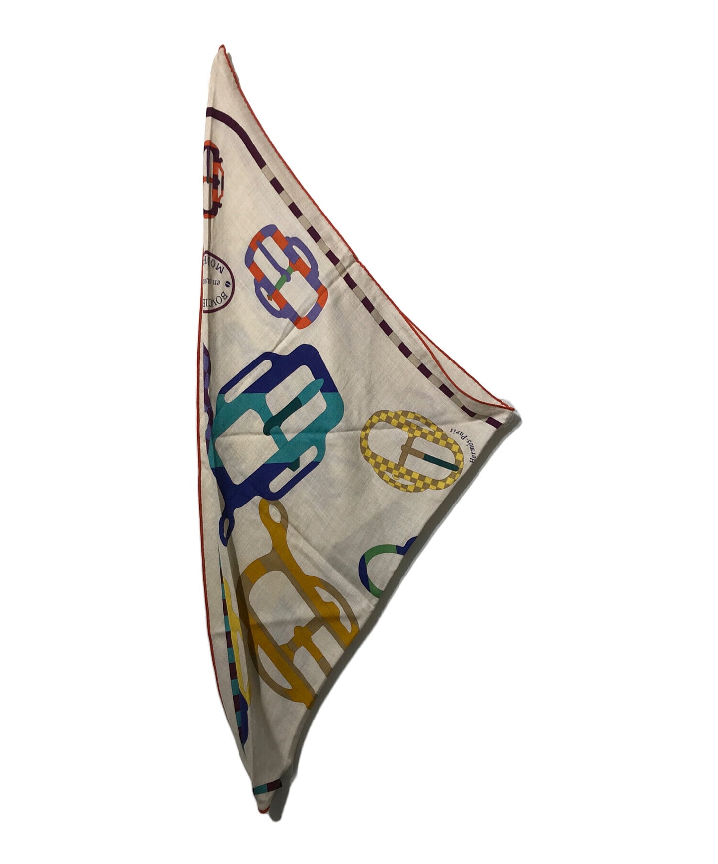 [Pre-owned] HERMES Triangle Jaean Scarf