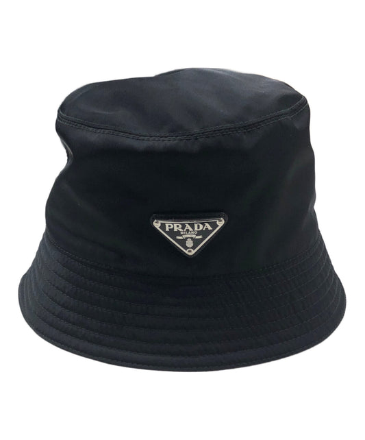 [Pre-owned] PRADA Logo Plate Bucket Hat 1HC137