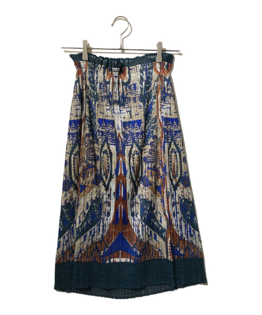 [Pre-owned] PLEATS PLEASE Transfer Lace Pleated Skirt PP31-JG944