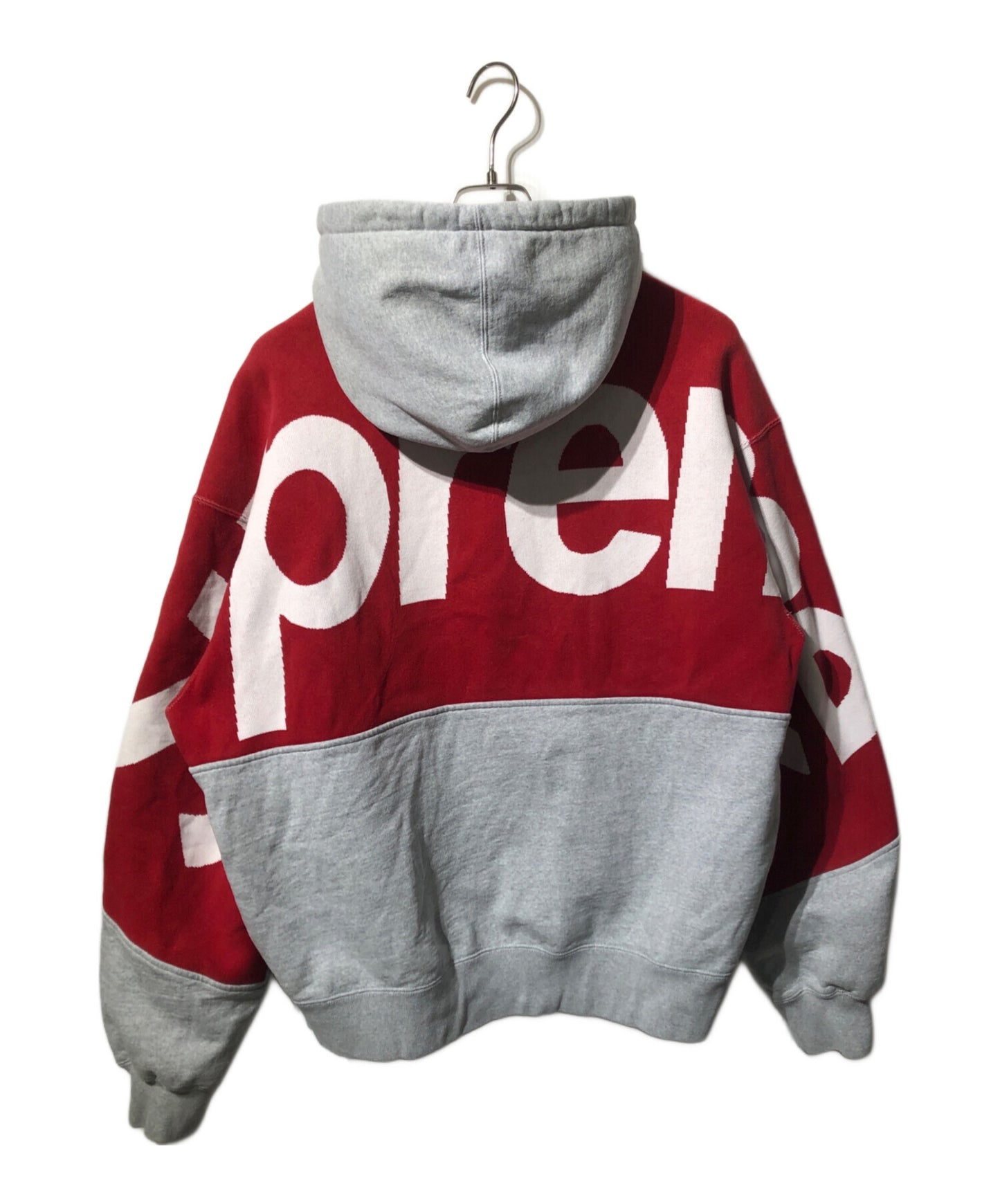 [Pre-owned] SUPREME Big Logo Jacquard Hoodie Sweatshirt