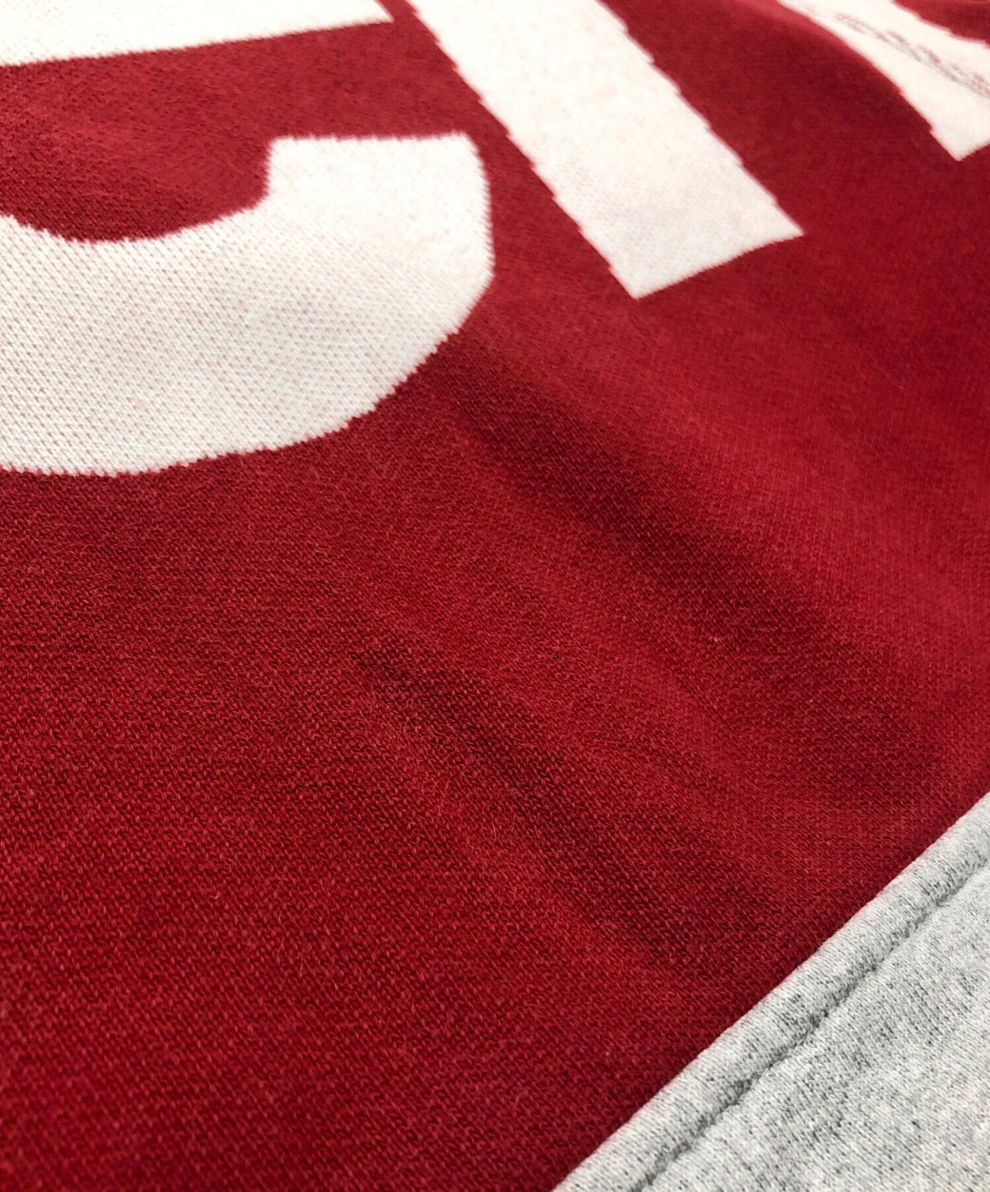 [Pre-owned] SUPREME Big Logo Jacquard Hoodie Sweatshirt