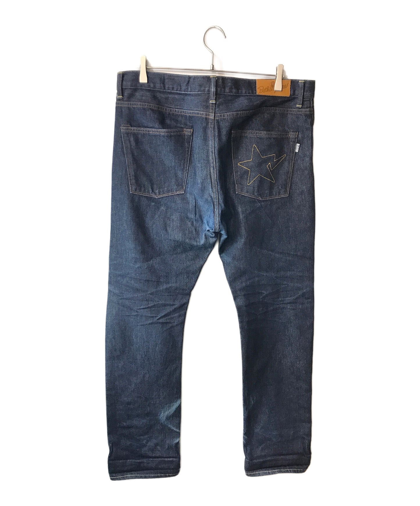 [Pre-owned] A BATHING APE Star Embroidery TYPE05 Denim Pants