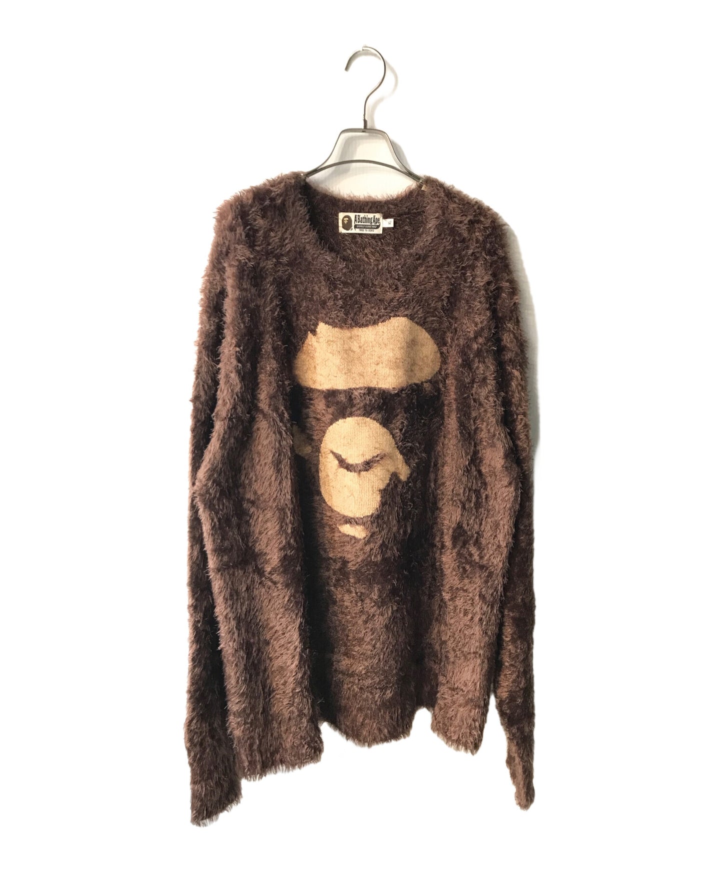 [Pre-owned] A BATHING APE BAPE APE FACE KNIT 001KNI801003M