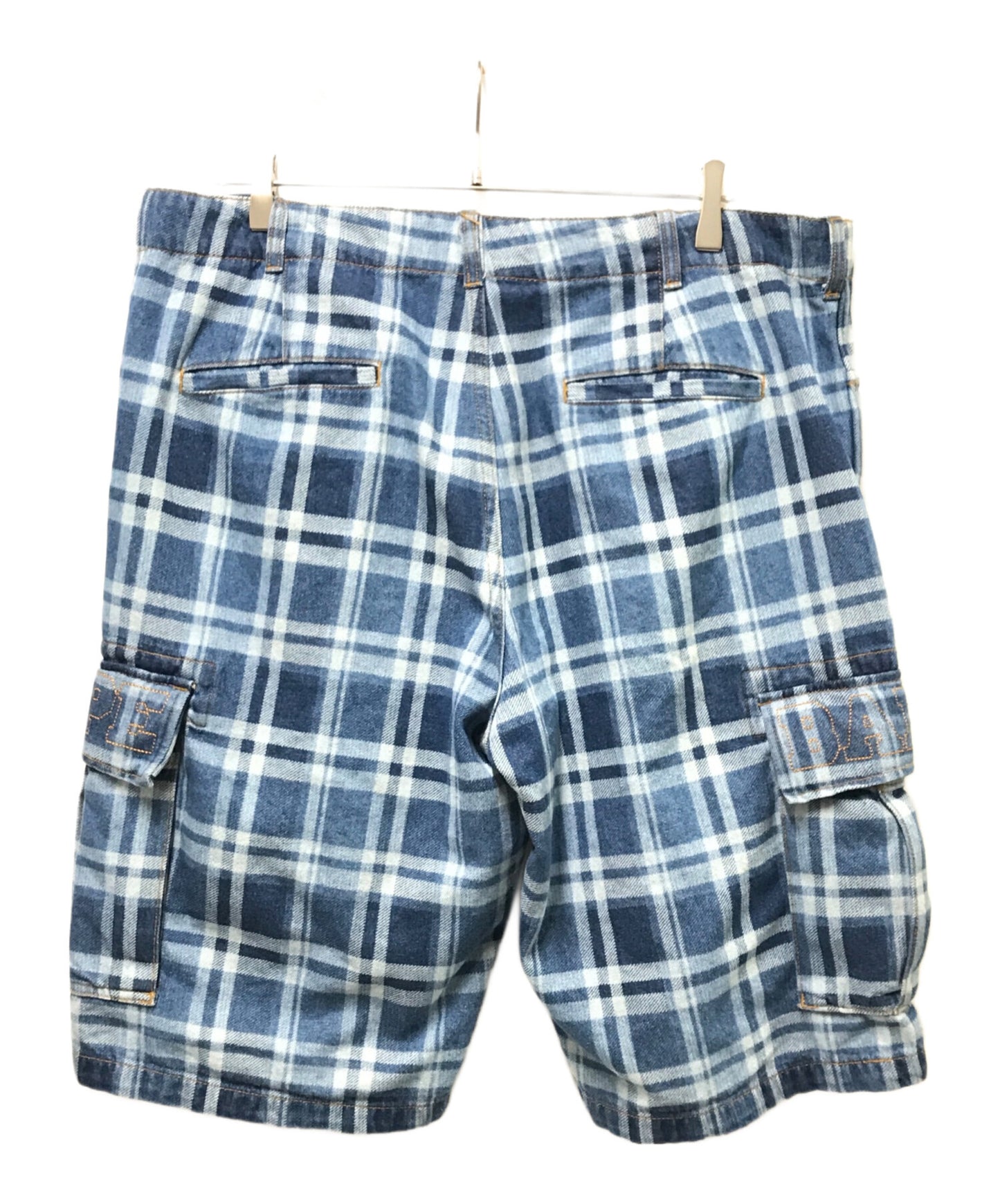 [Pre-owned] A BATHING APE CHECK 6 POCKET DENIM SHORTS 001DSK301003M