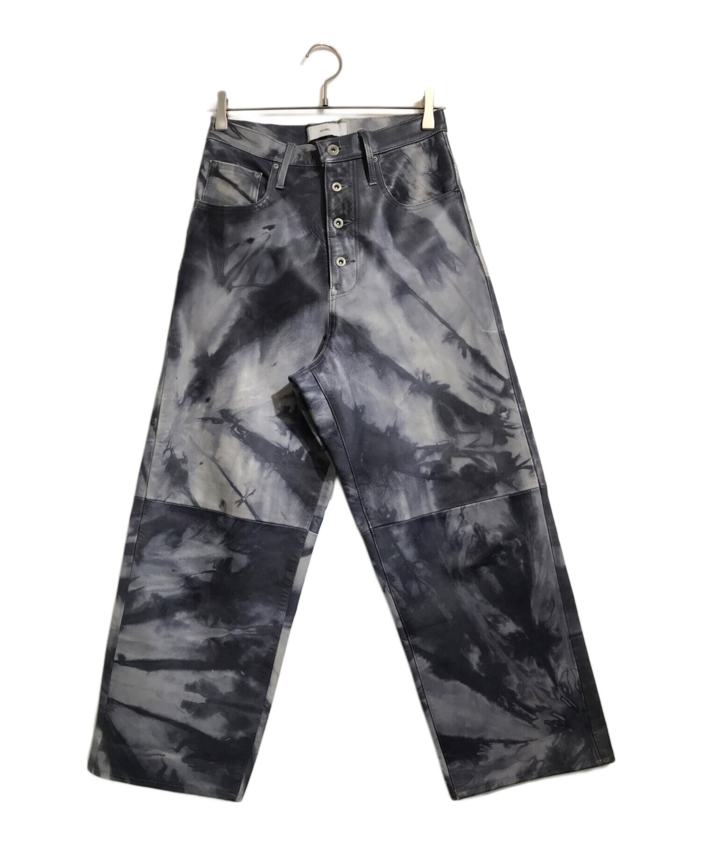 [Pre-owned] SUGARHILL shibori-some leather denim pants 20AWLA03