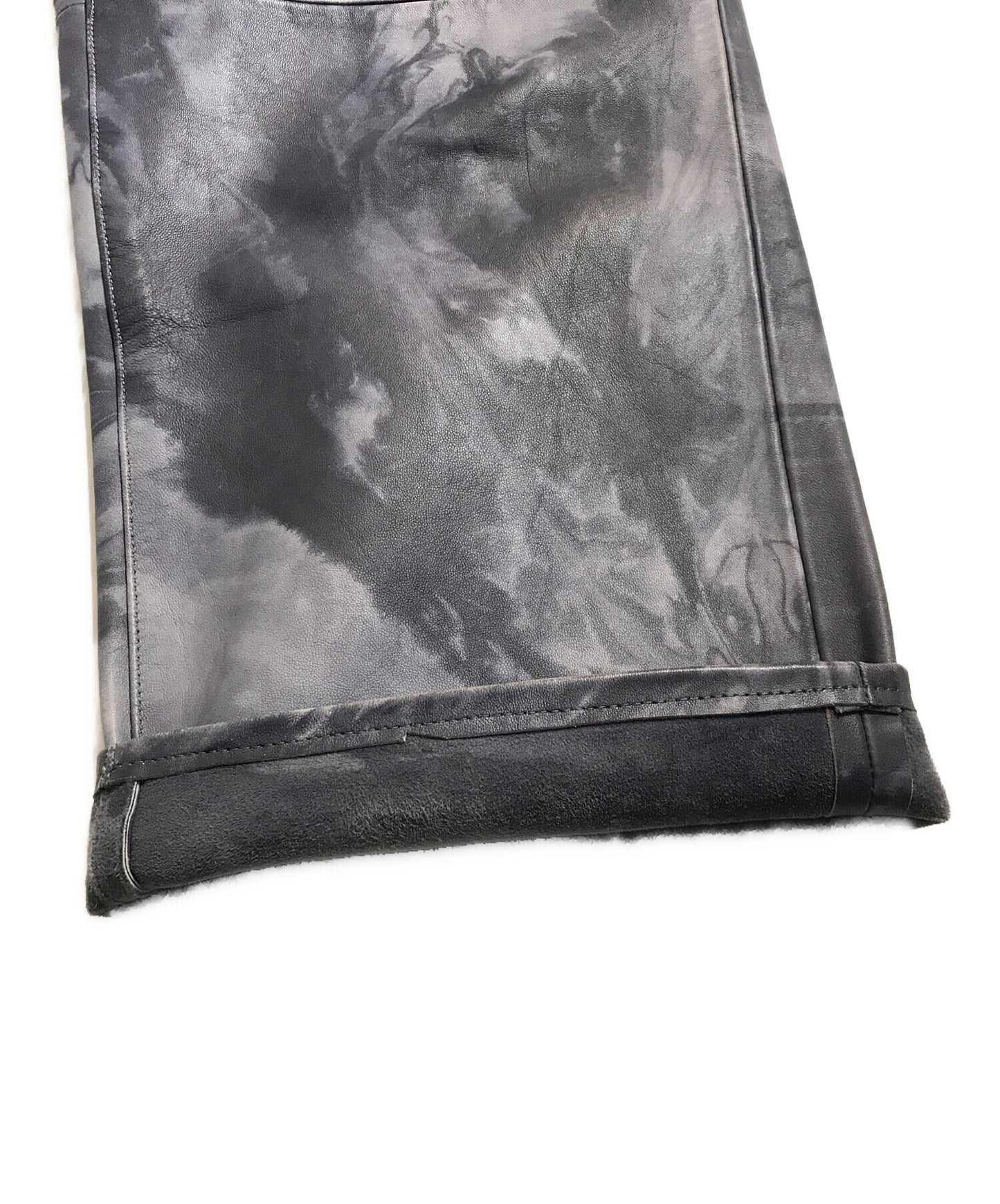 [Pre-owned] SUGARHILL shibori-some leather denim pants 20AWLA03