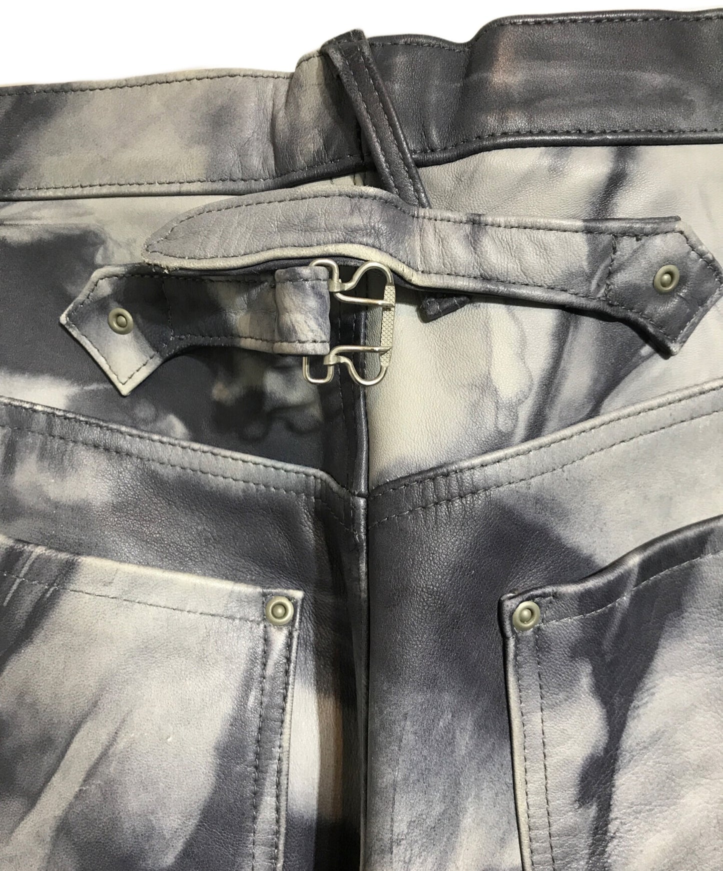 [Pre-owned] SUGARHILL shibori-some leather denim pants 20AWLA03