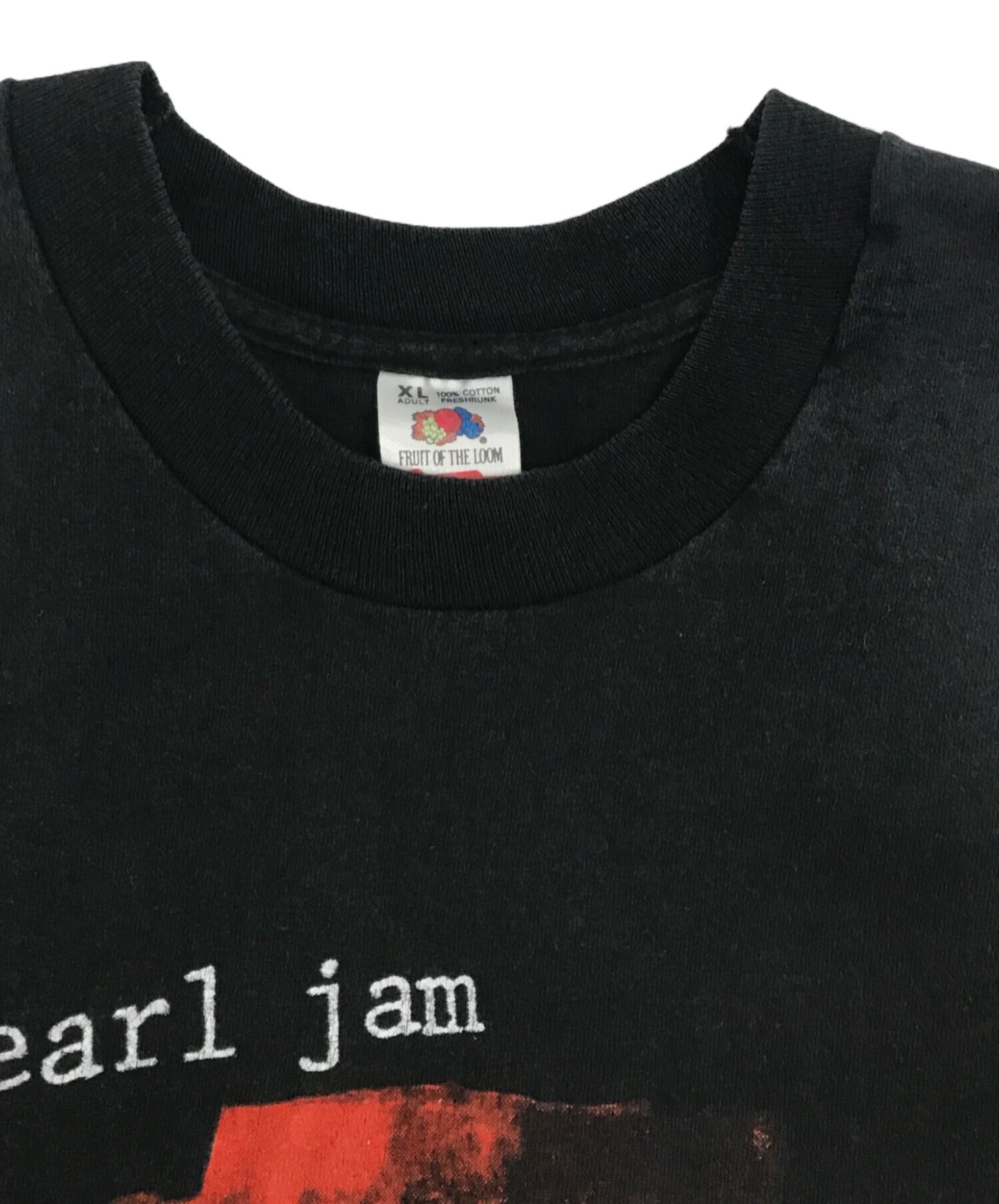 [Pre-owned] pearl jam 90`s band print TEE