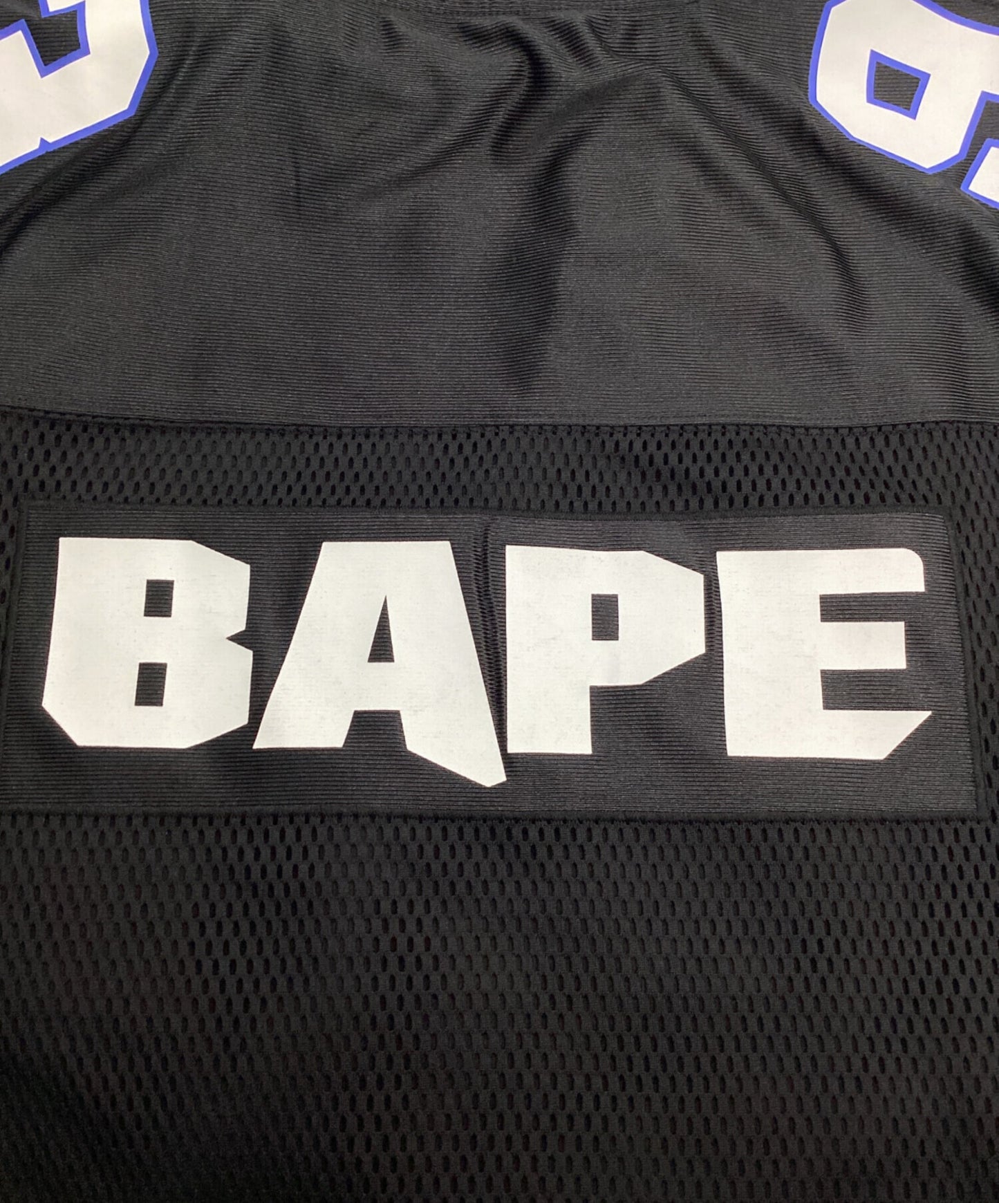 [Pre-owned] A BATHING APE LAYERED SLEEVES FOOTBALL JERSEY 0ZXSWM114306N