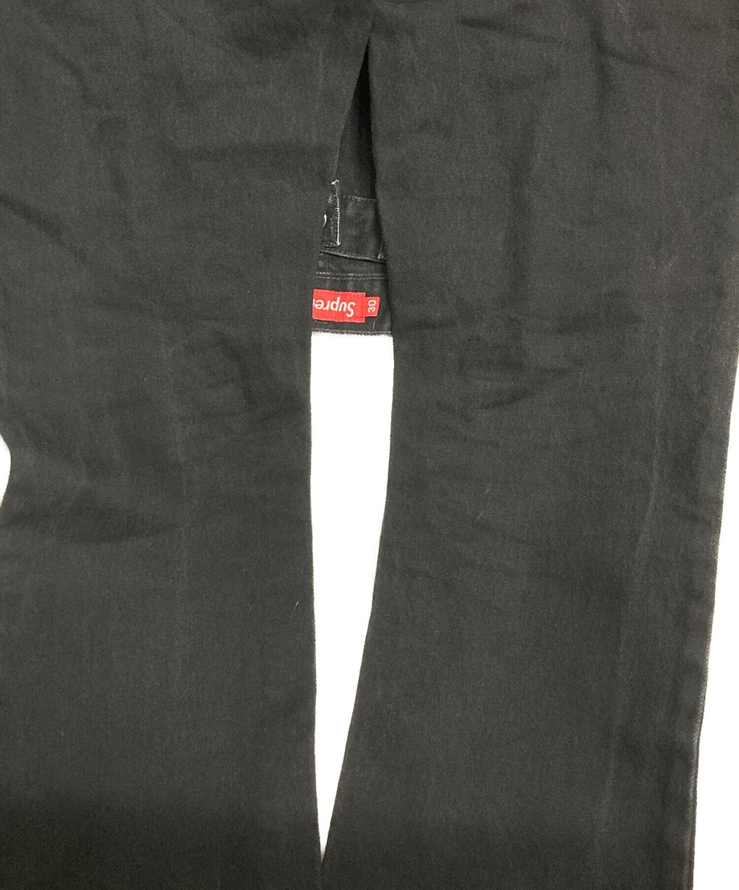 [Pre-owned] SUPREME Black denim pants
