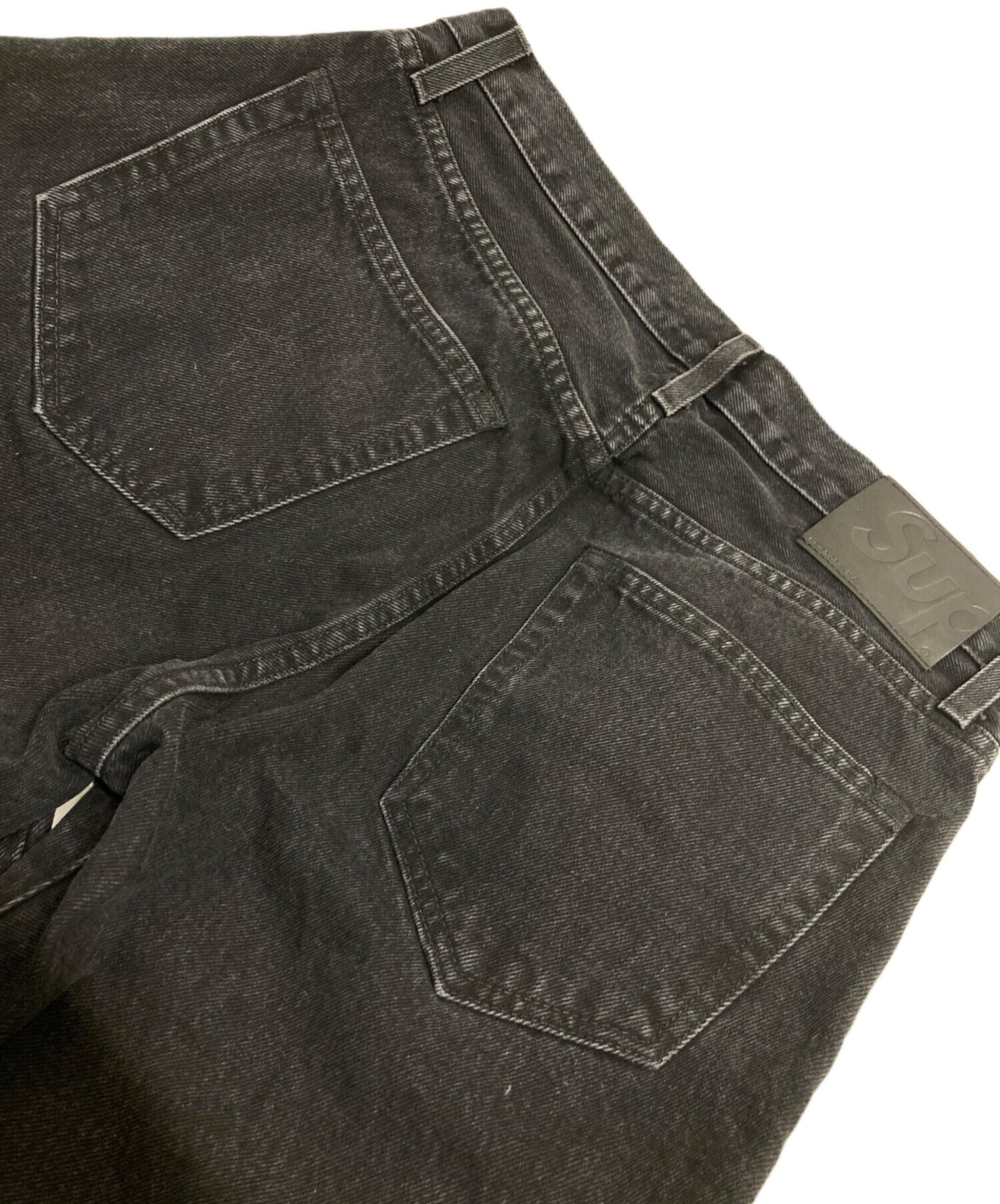[Pre-owned] SUPREME Black denim pants