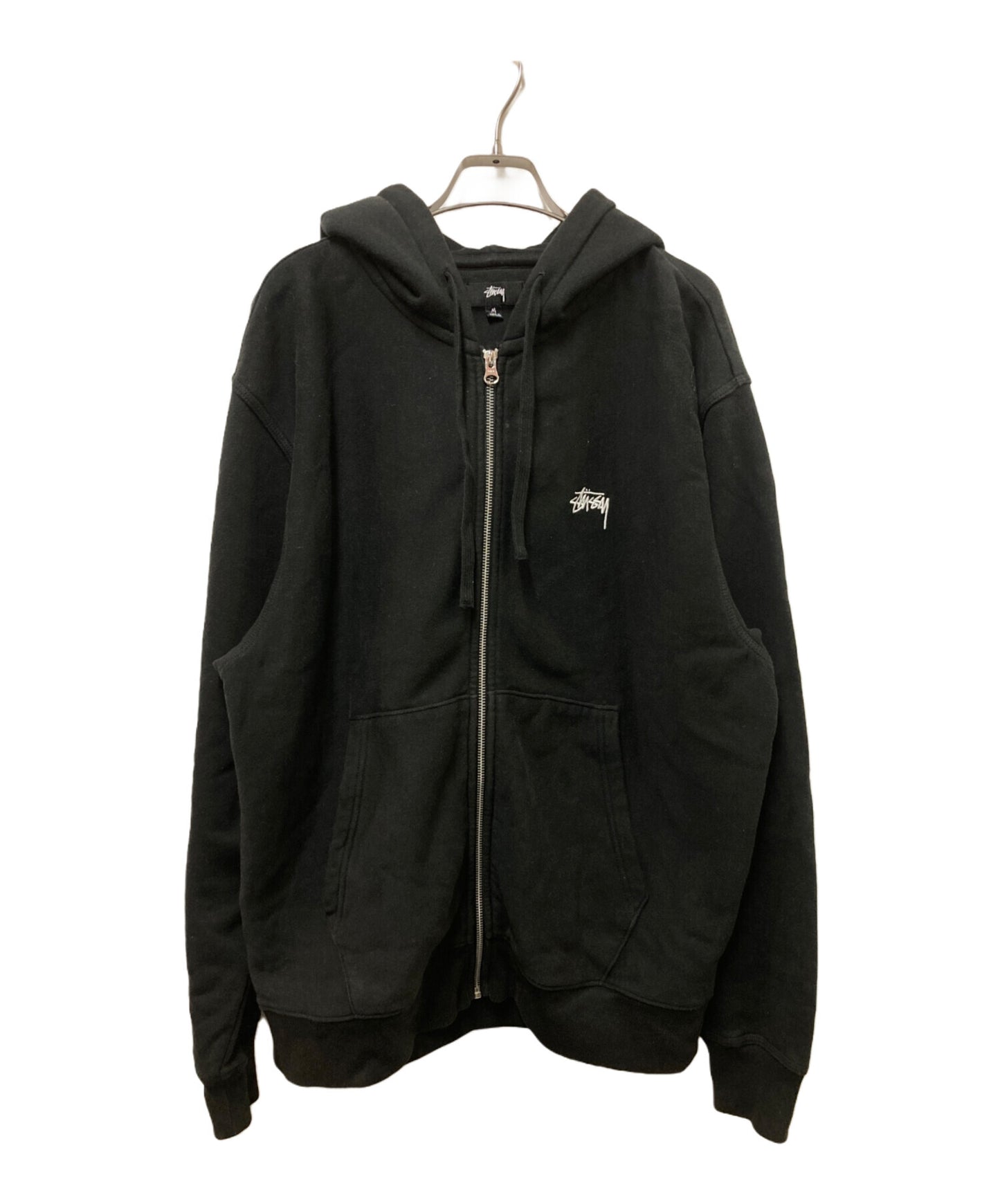 [Pre-owned] stussy Stock Logo Full Zip Hoodie 118454