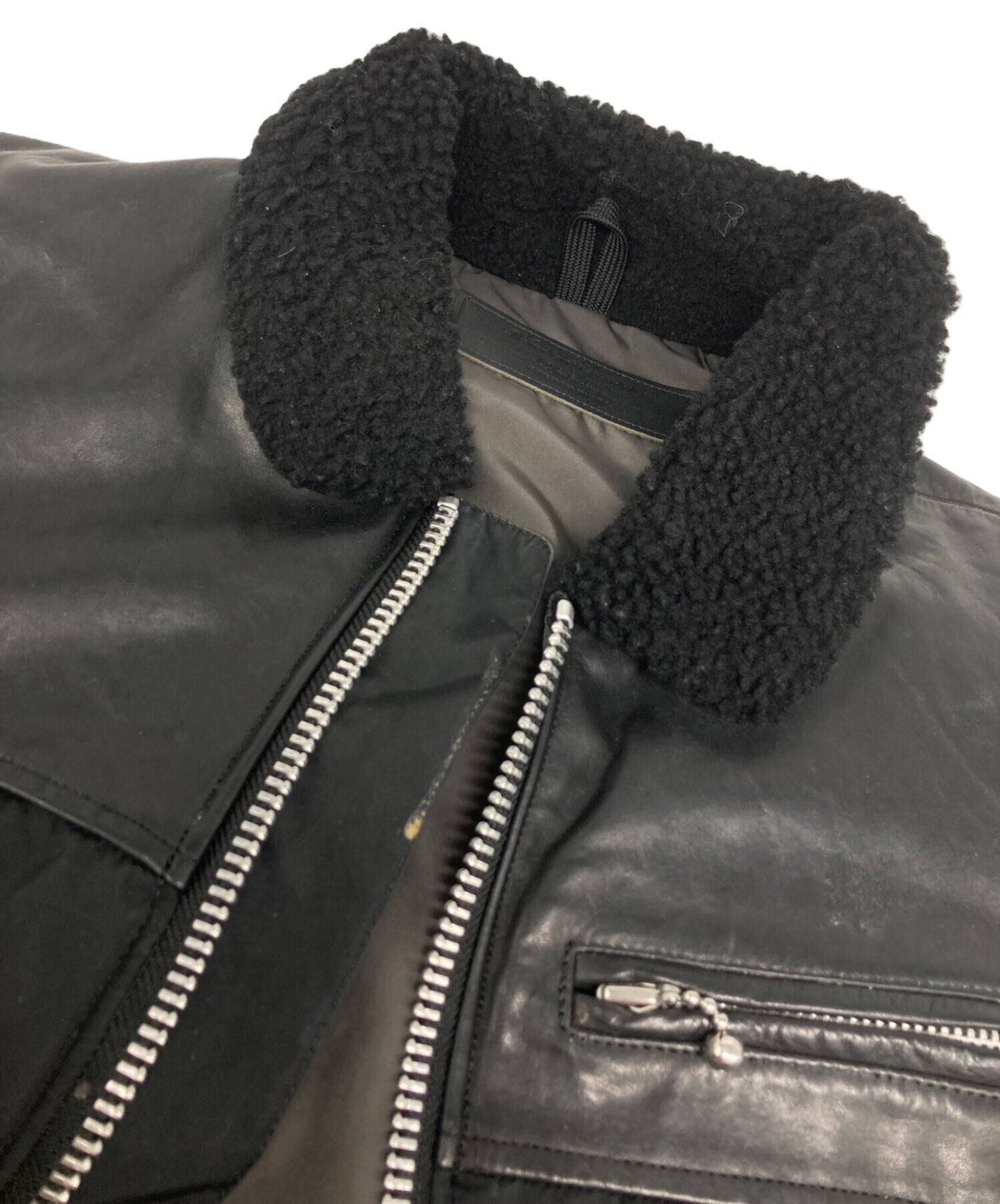 [Pre-owned] UNDERCOVERISM Yoke Leather Down Vest B4001