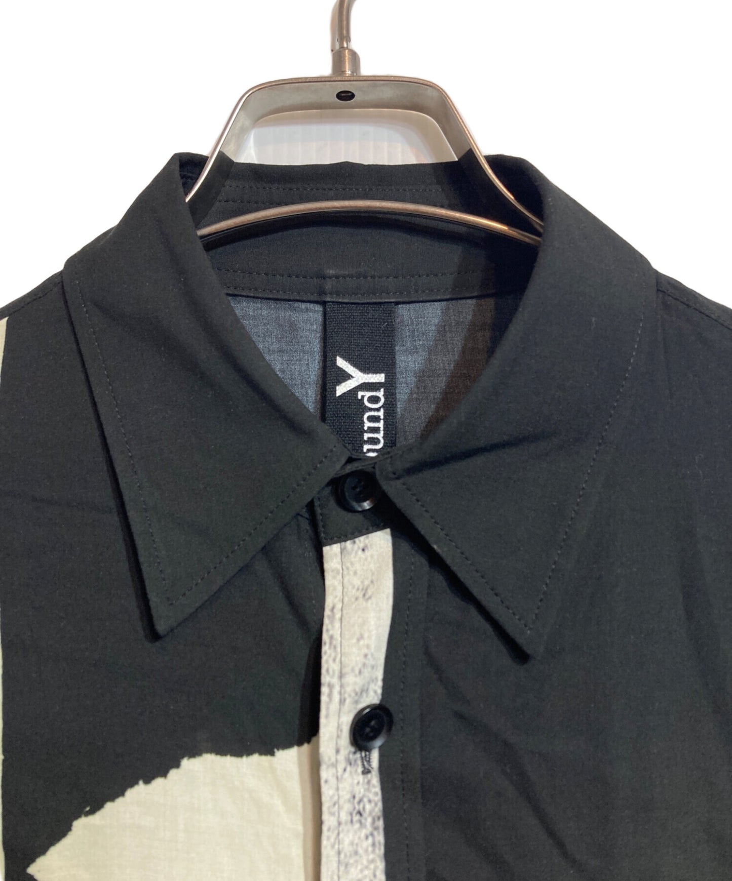 [Pre-owned] GROUND Y Front Dolman Short Sleeve Big Shirt ARTICLE GP-B11-202