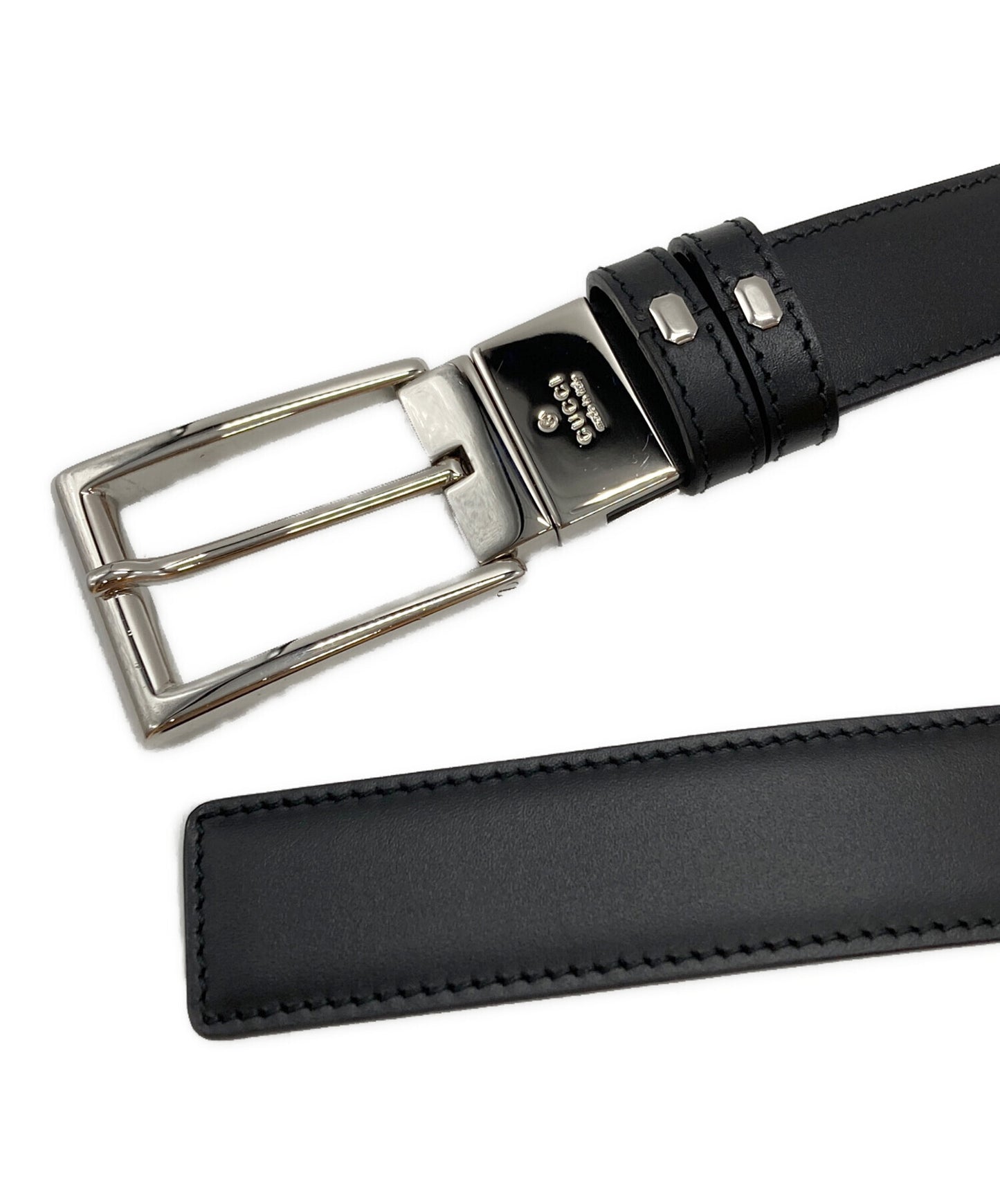 [Pre-owned] GUCCI GG Supreme Reversible Belt 771105