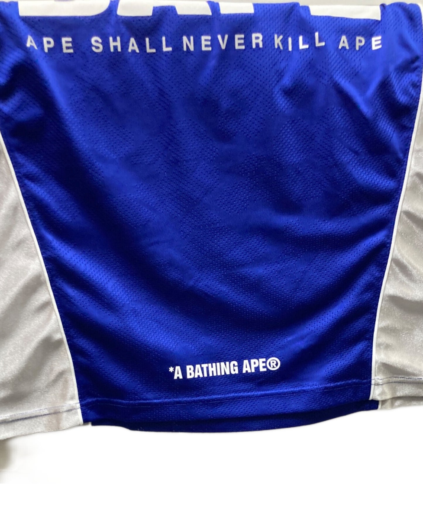 [Pre-owned] A BATHING APE Solid Camo Jacquard Multi Football Jersey 001CSL301312M