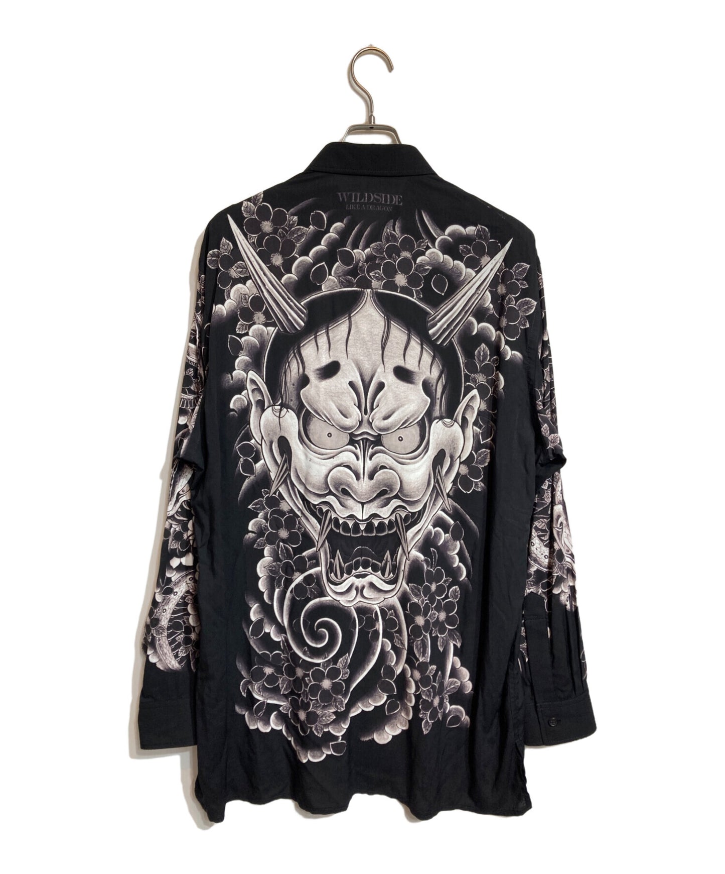 [Pre-owned] WILDSIDE YOHJI YAMAMOTO Rayon Shirt (Hannya) SP-B63-251