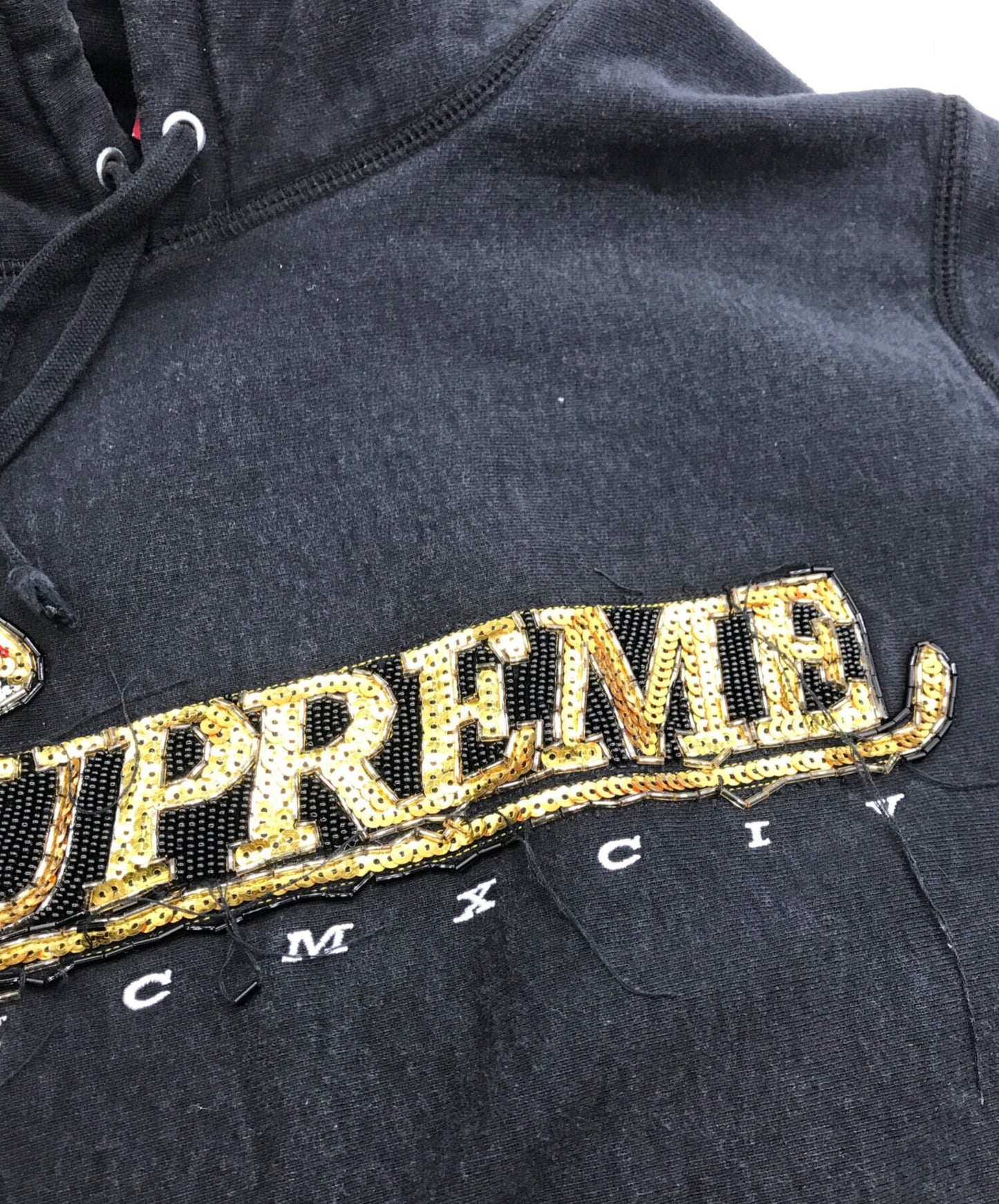[Pre-owned] SUPREME Sequin Viper Hooded Sweatshirt