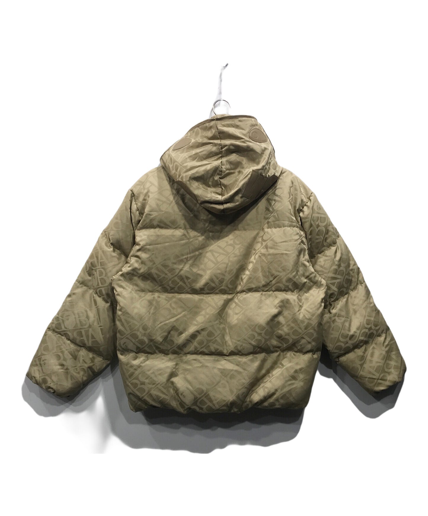 [Pre-owned] A BATHING APE SPORT MONOGRAM SHARK HOODIE PUFFER DOWN JACKET 001DNJ801054I