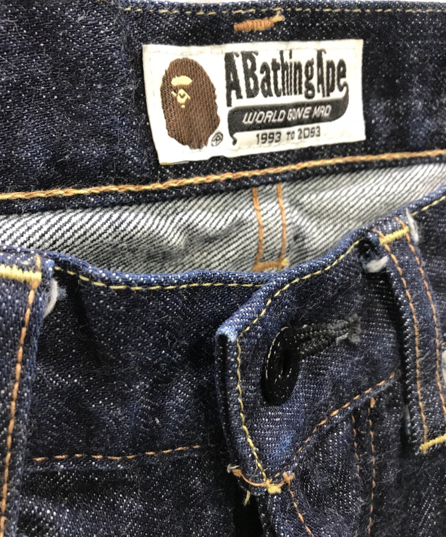 [Pre-owned] A BATHING APE Back painted denim pants