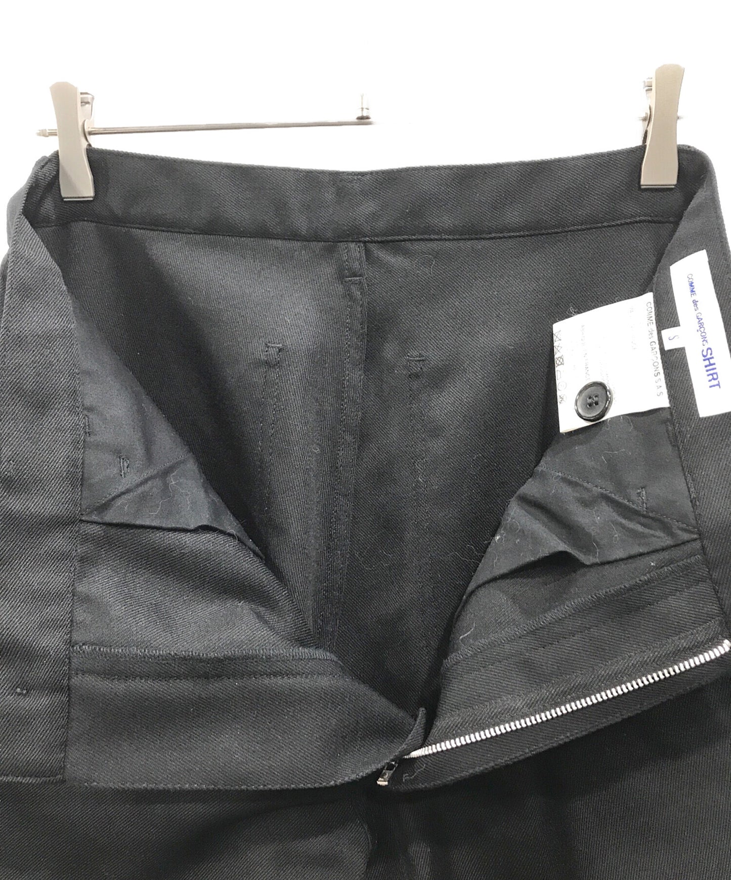 [Pre-owned] COMME des GARCONS SHIRT carded wool gabardine plain with workstictch W27133