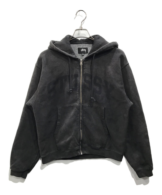 [Pre-owned] stussy ZIP HOODIE FADED GRAPHIC 118553