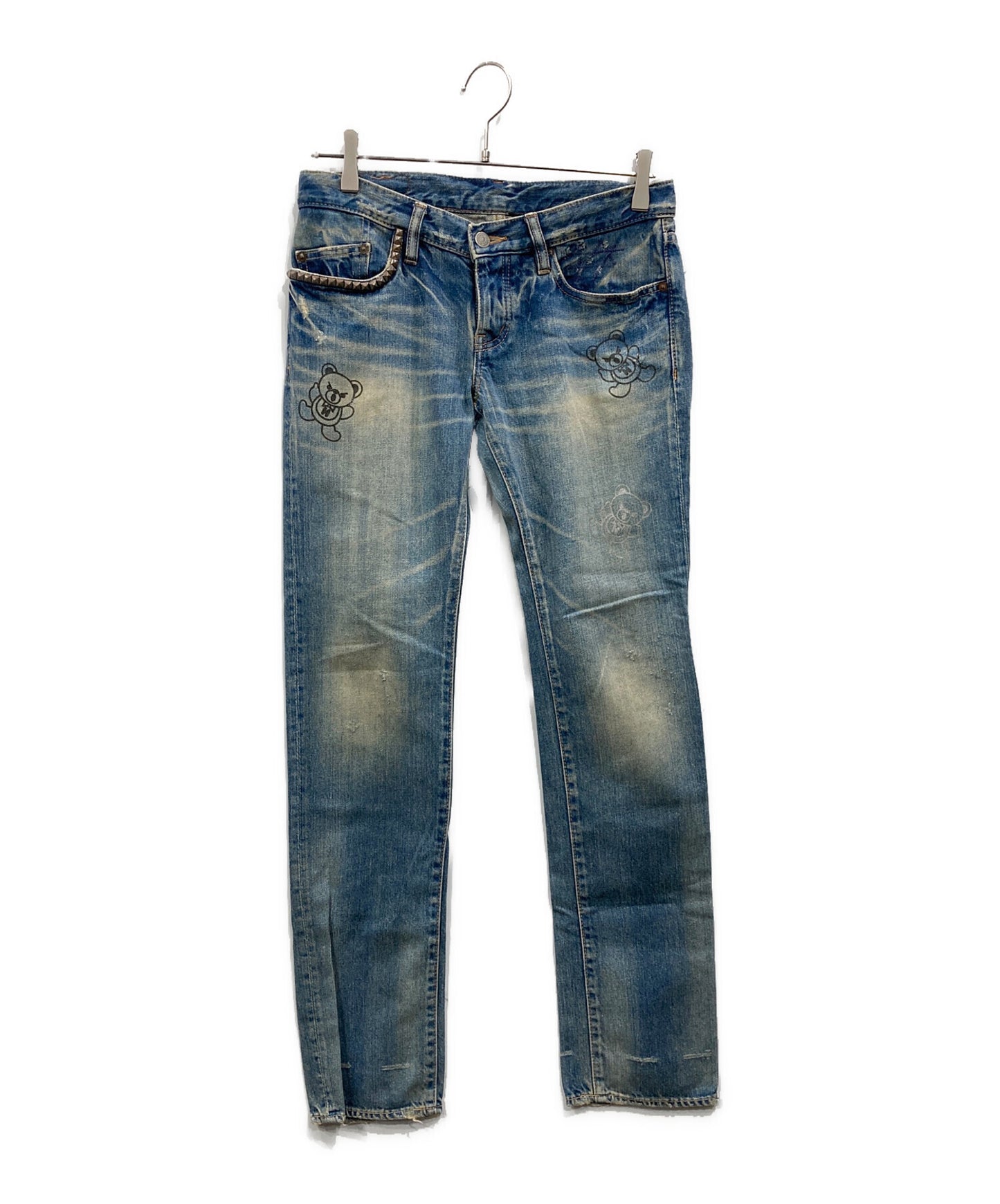 [Pre-owned] Hysteric Glamour Studded denim pants 2AP-6563