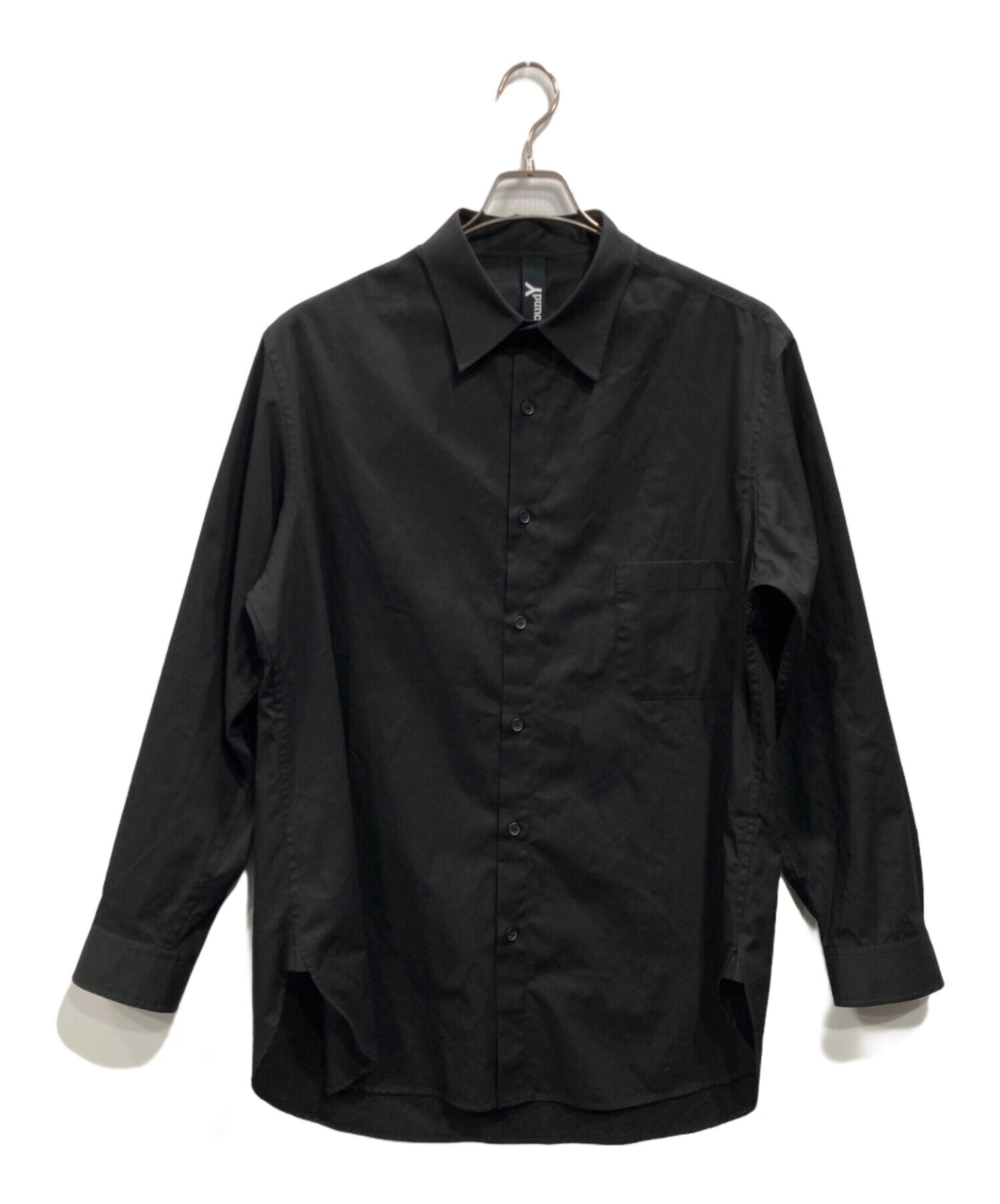 [Pre-owned] GROUND Y COTTON BROAD STANDARD BIG SHIRT GP-B03-020