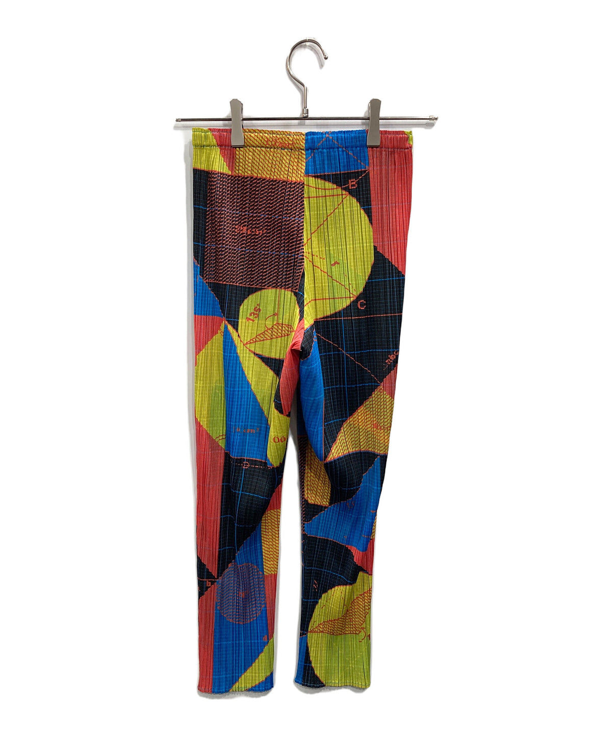 [Pre-owned] PLEATS PLEASE full-length pants with a full pattern PP81-JF544