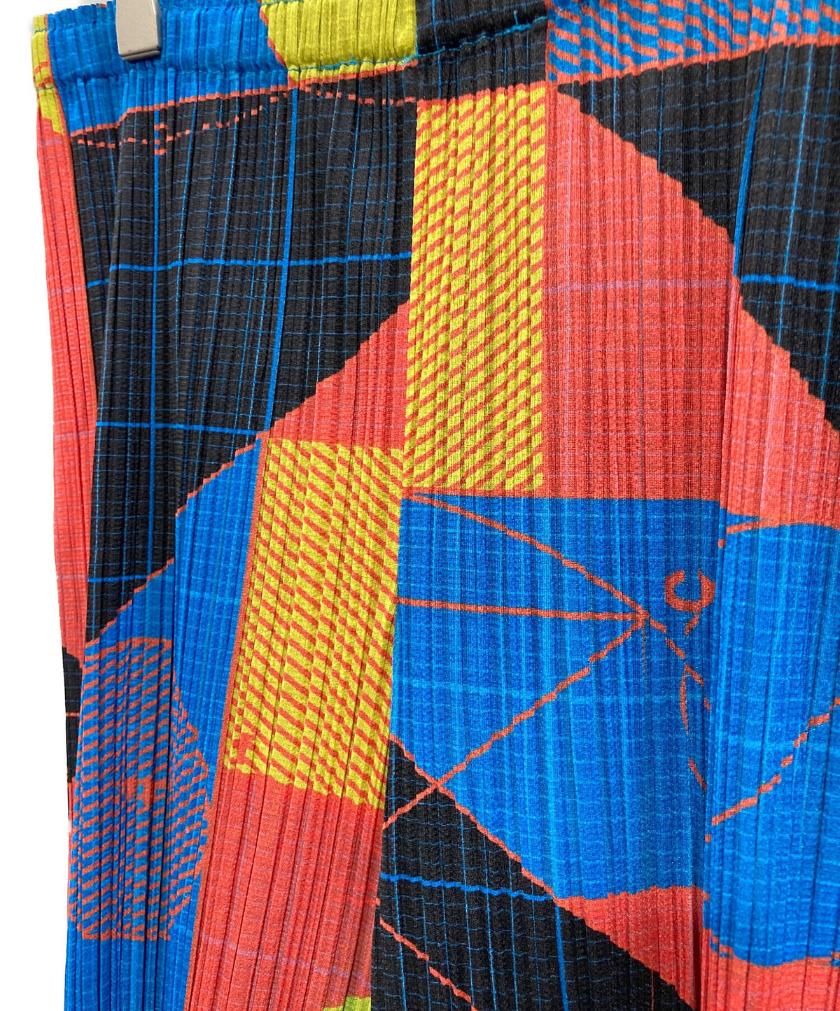 [Pre-owned] PLEATS PLEASE full-length pants with a full pattern PP81-JF544
