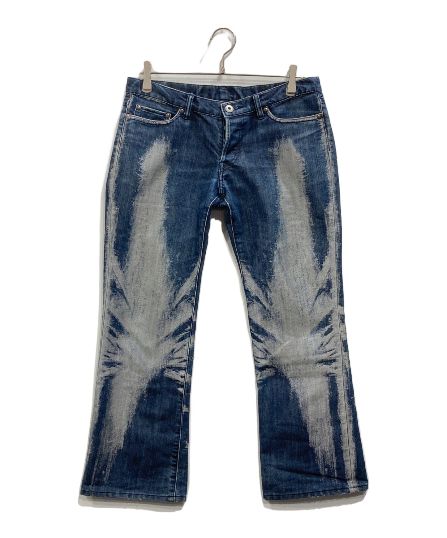 [Pre-owned] A-POC ABLE ISSEY MIYAKE Galaxy Damaged Pattern Denim Pants IM73FF506