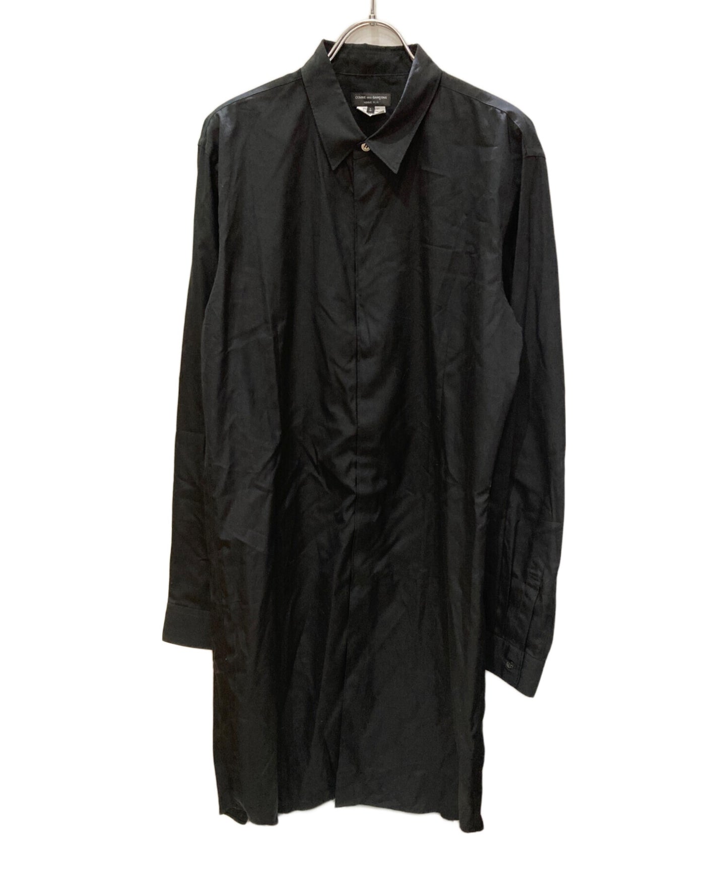 [Pre-owned] COMME des GARCONS HOMME PLUS Long Shirt with Velcro Tape Design PG-B024