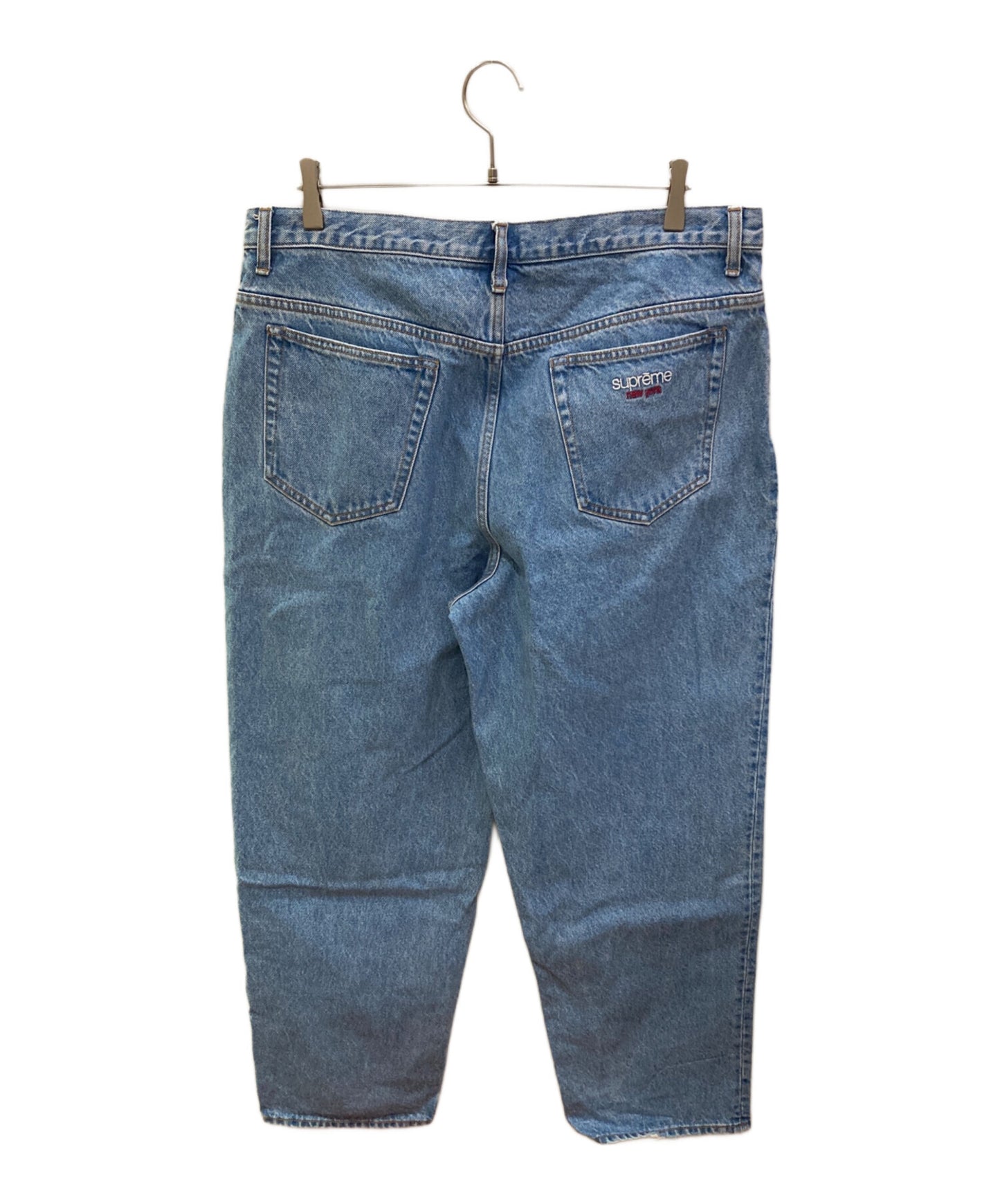 [Pre-owned] SUPREME Classic Logo Embroidery Baggy Jeans