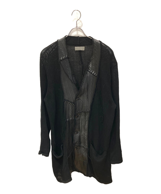 [Pre-owned] Yohji Yamamoto pour homme Bonding Leather Hagi Cardigan HH-K72-871