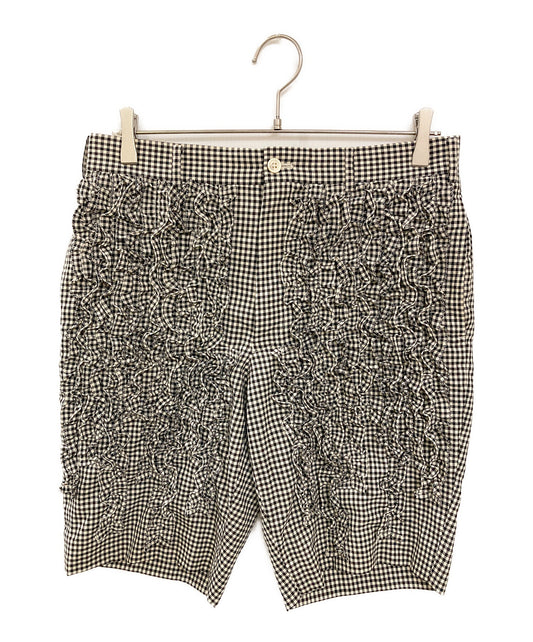 [Pre-owned] COMME des GARCONS HOMME PLUS Gingham Check Frilled Half Pants PI-P061