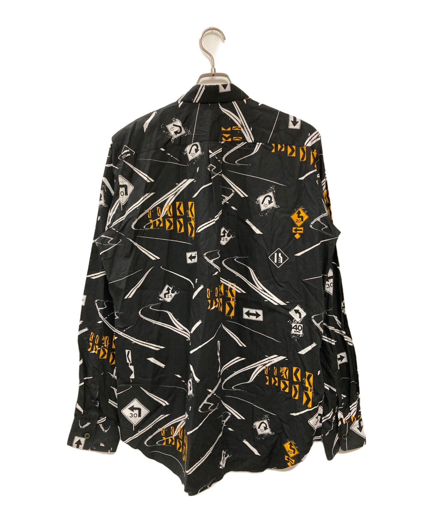 [Pre-owned] BLACK COMME des GARCONS Road sign printed shirt