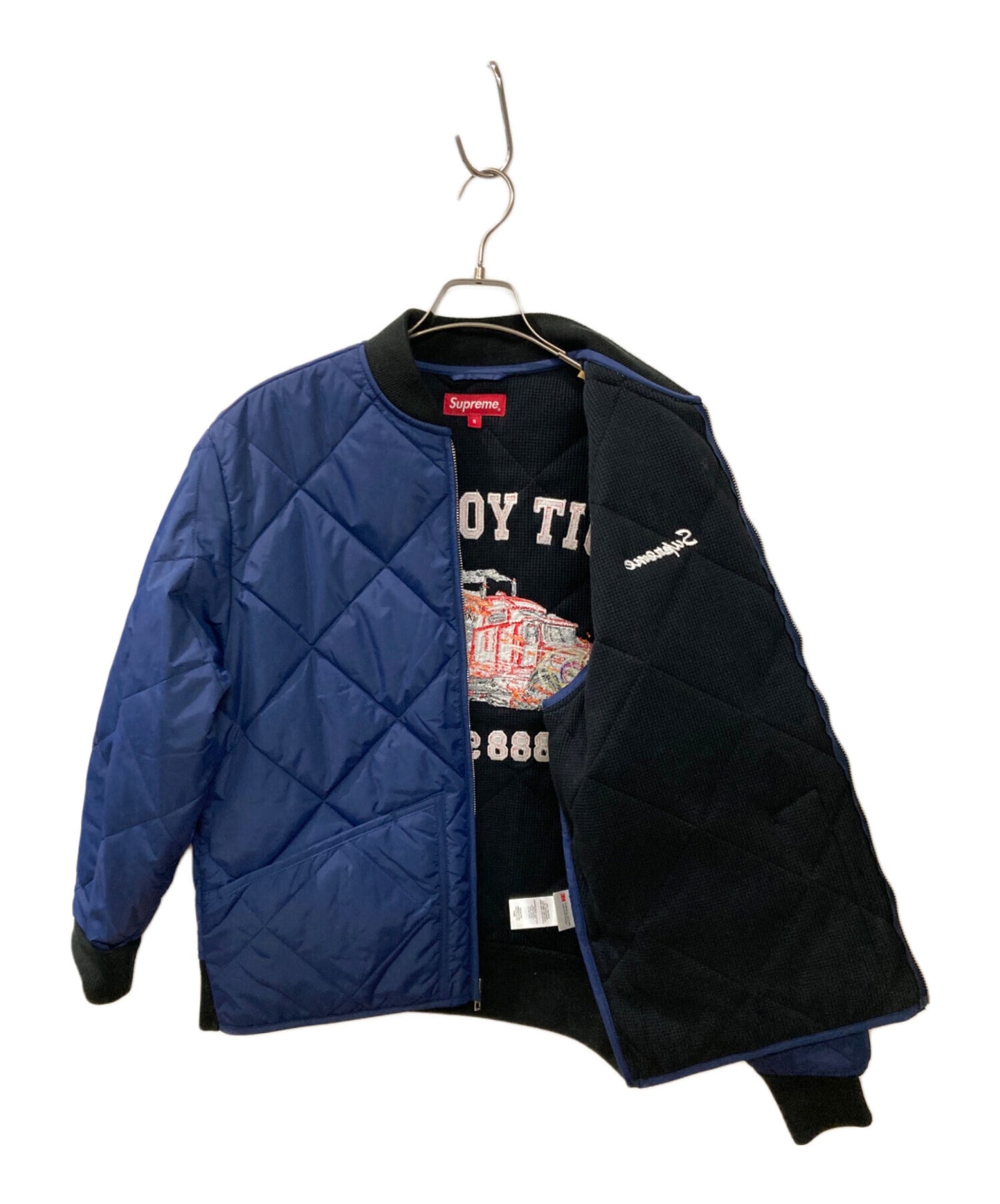 [Pre-owned] SUPREME quit your job quilted jacket/quit your job quilted work jacket