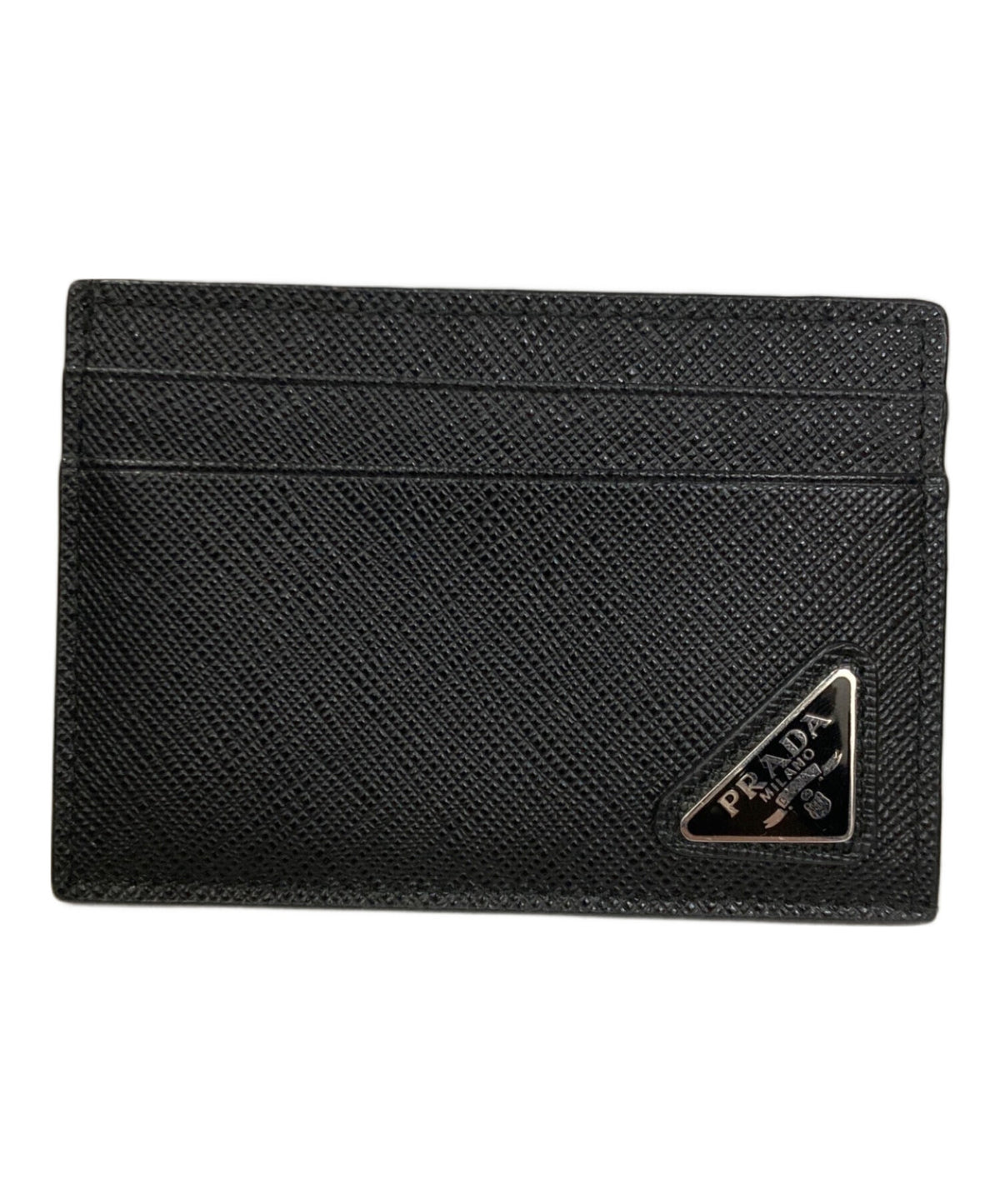[Pre-owned] PRADA Saffiano card case with money clip 2MC 047