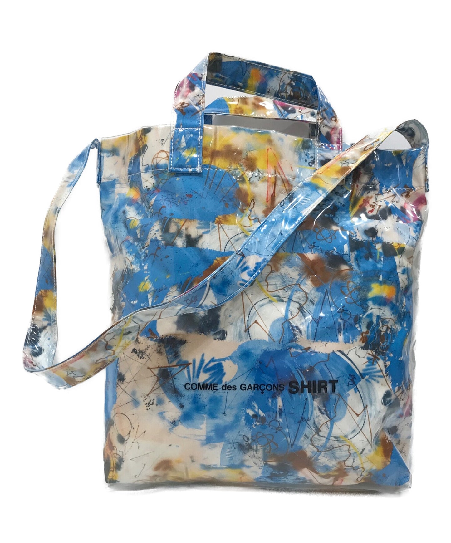 [Pre-owned] COMME des GARCONS SHIRT FUTURA GRAPHIC PRINT 2WAY SHOLDER BAG W28611