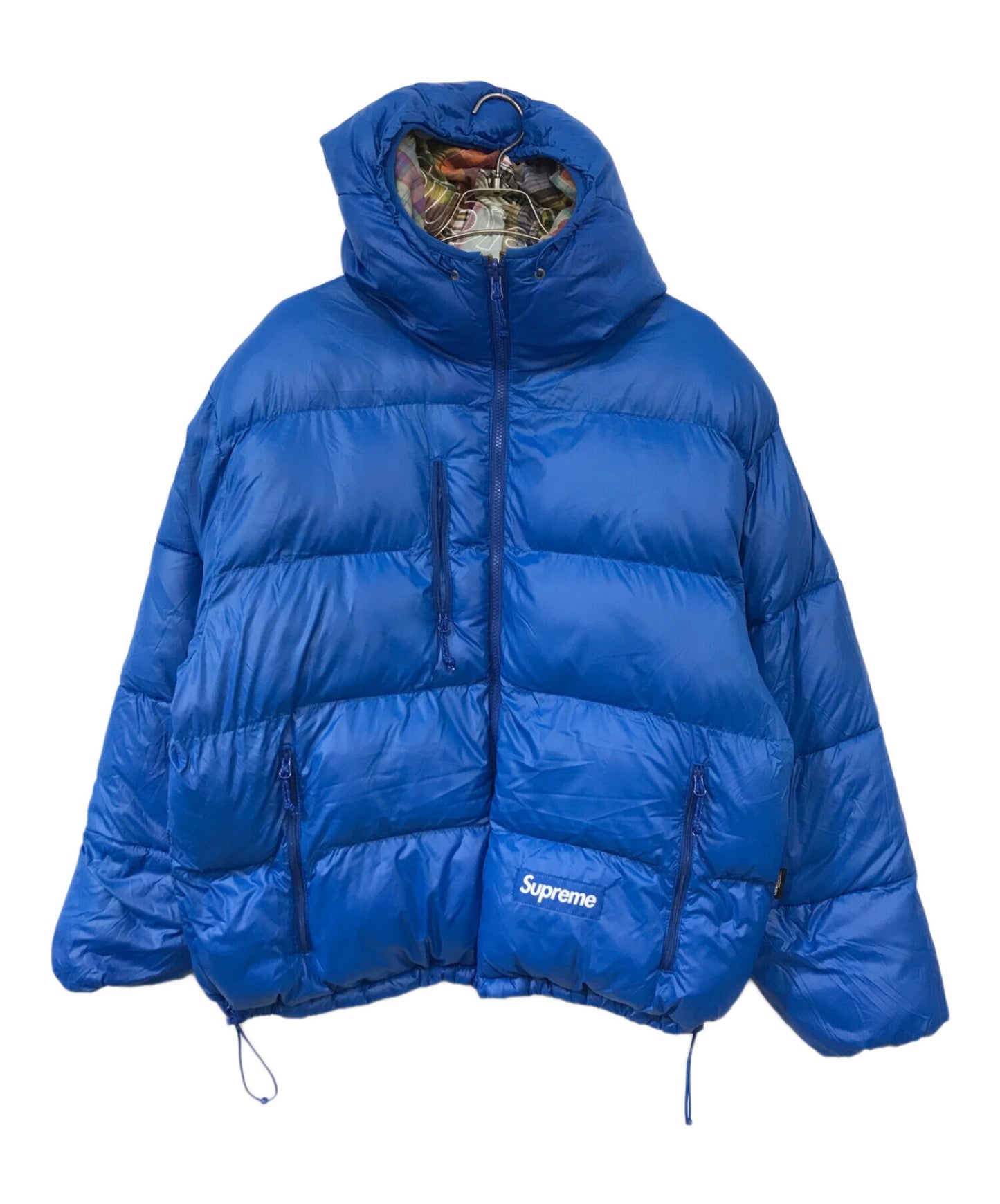 [Pre-owned] SUPREME Madras reversible windstopper puffer jacket