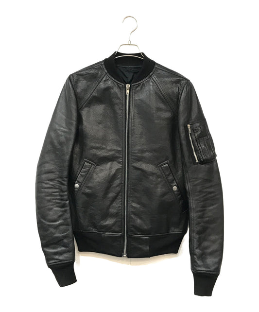 [Pre-owned] RICK OWENS Leather Bomber Jacket RU16S3775-LCW