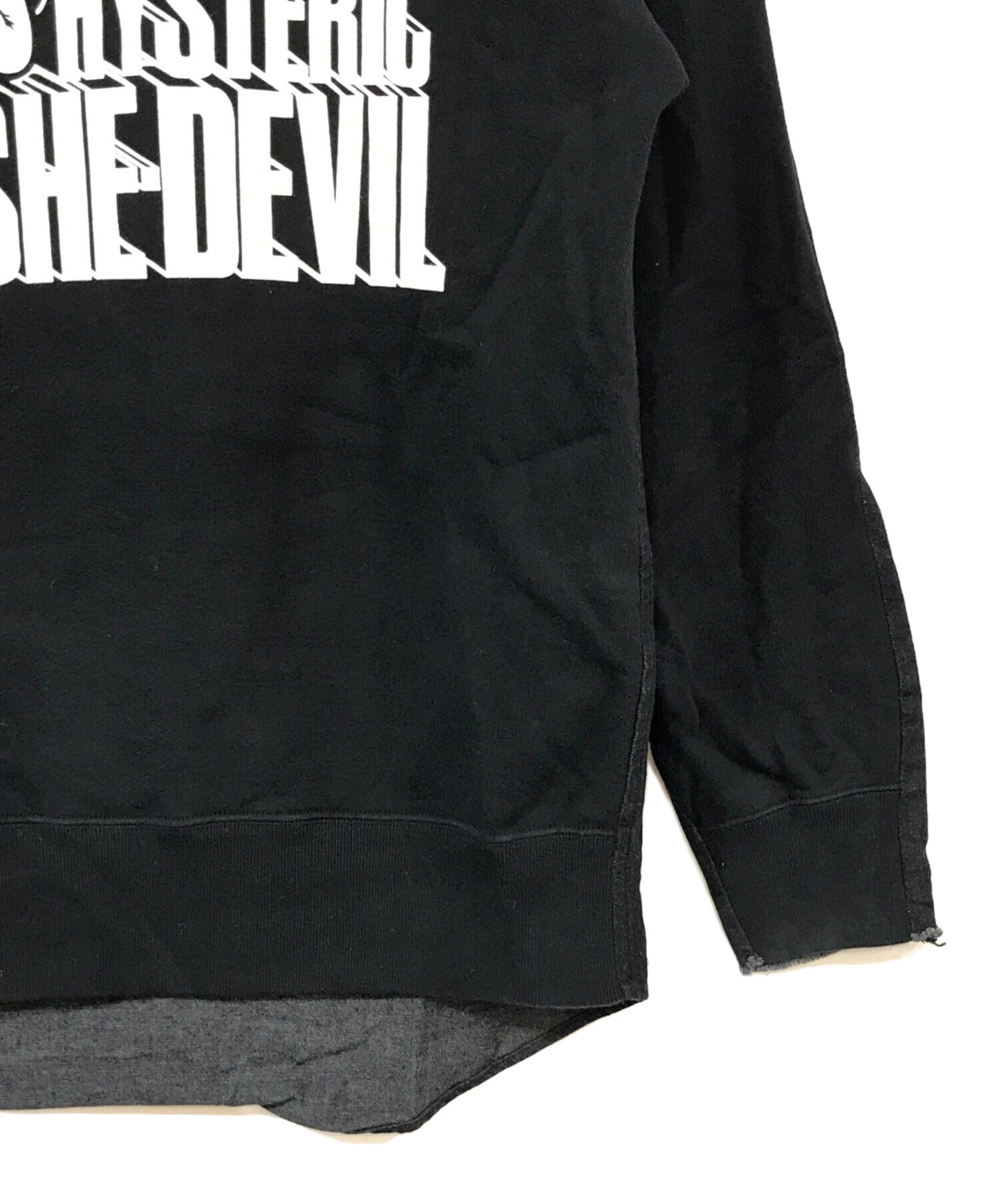 [Pre-owned] Hysteric Glamour SHE DEVIL Remake Henley Neck Sweatshirt 02223AH04