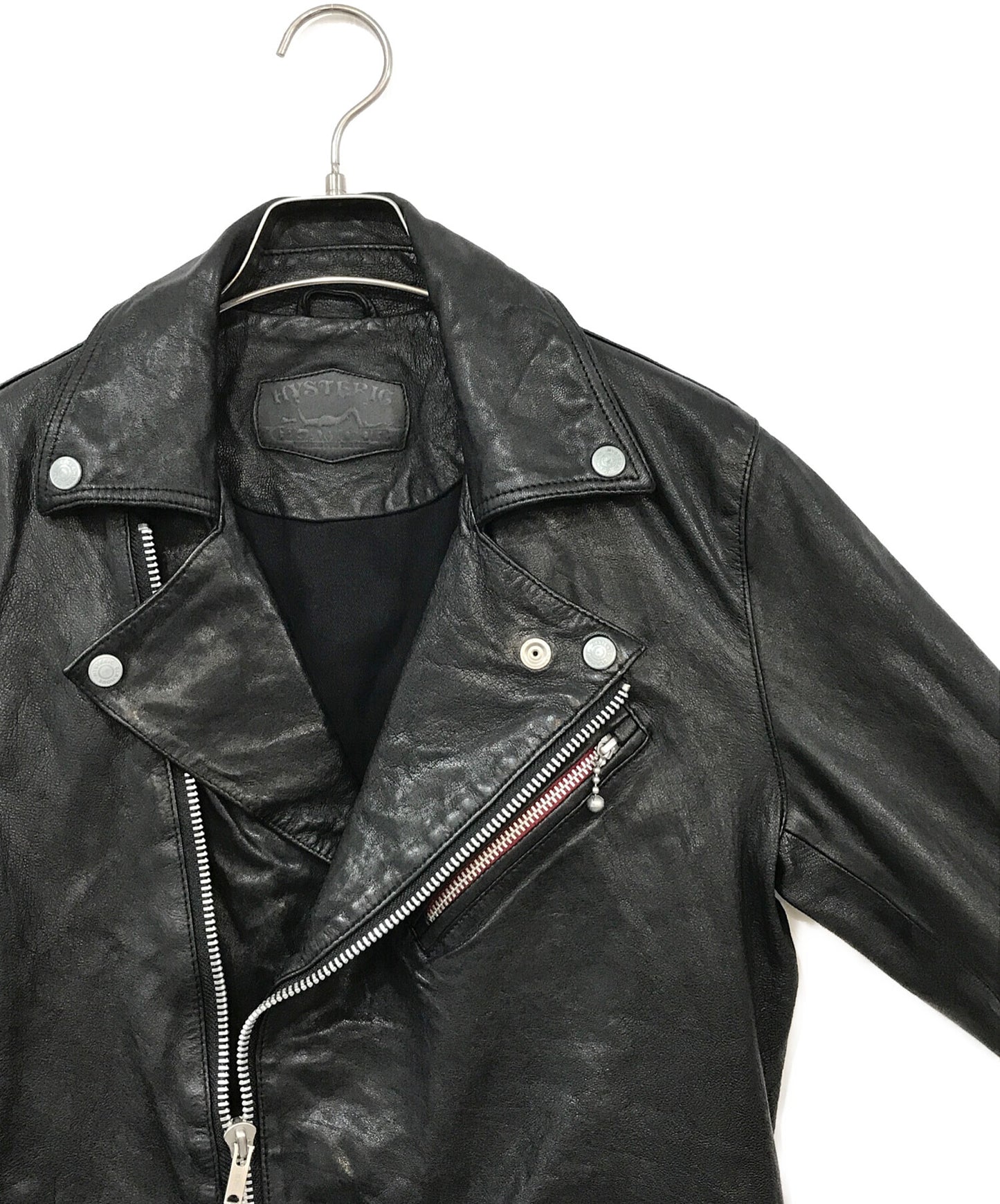 [Pre-owned] Hysteric Glamour Lamb Leather Double Riders Jacket 0203LB01