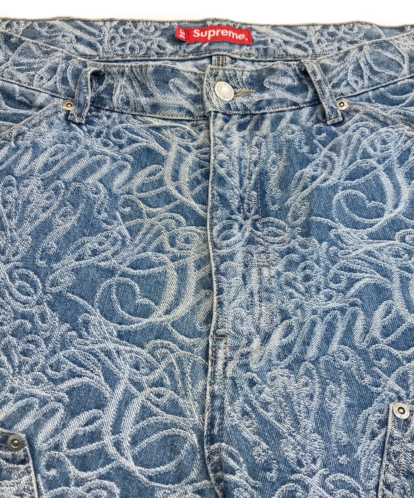 [Pre-owned] SUPREME SCRIPT JACQUARD DOUBLE KNEE PAINTER PANT