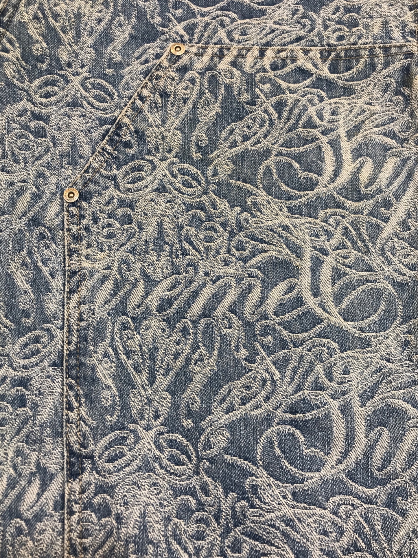 [Pre-owned] SUPREME SCRIPT JACQUARD DOUBLE KNEE PAINTER PANT